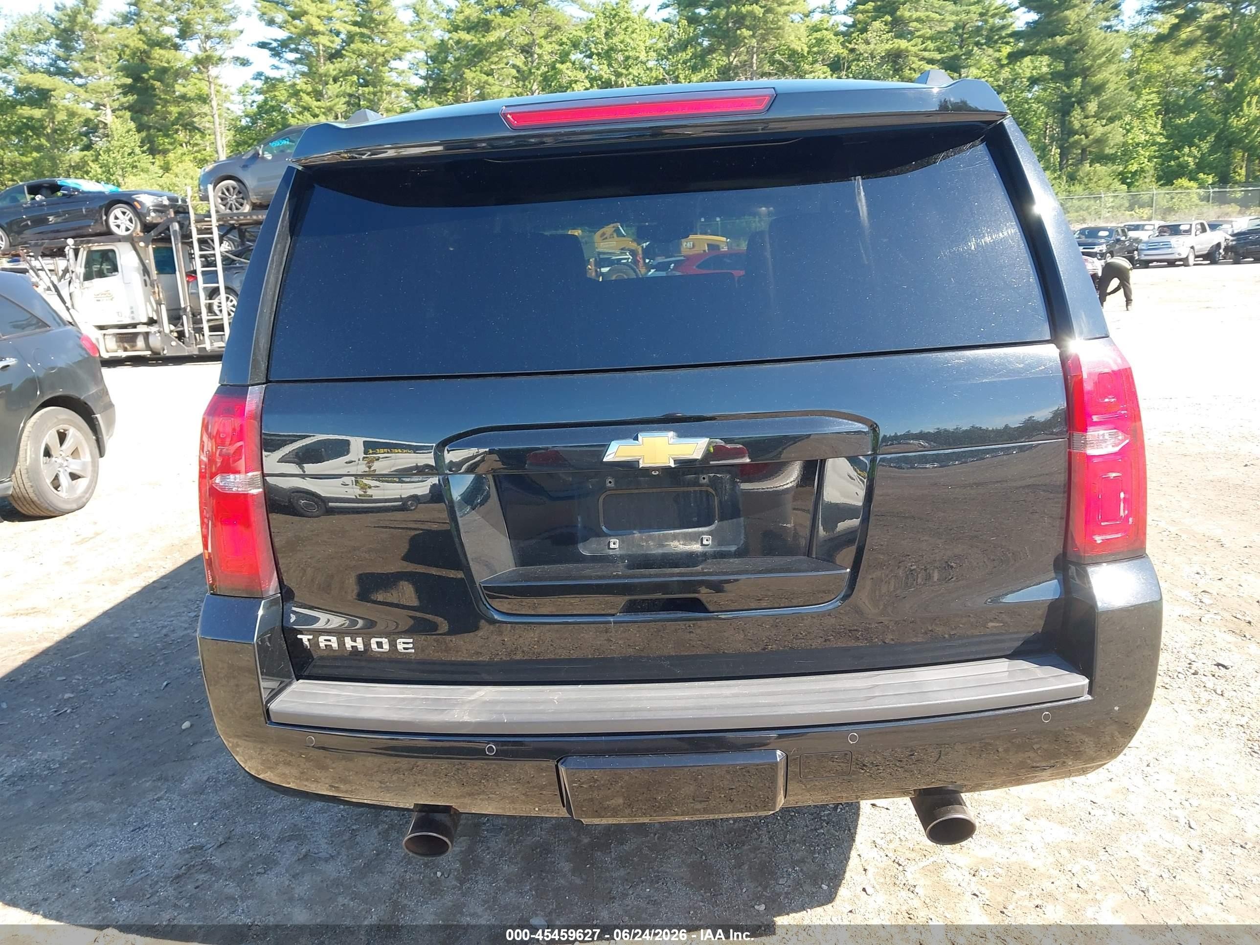 2015 Chevrolet Tahoe Lt Black vin: 1GNSKBKC7FR308638