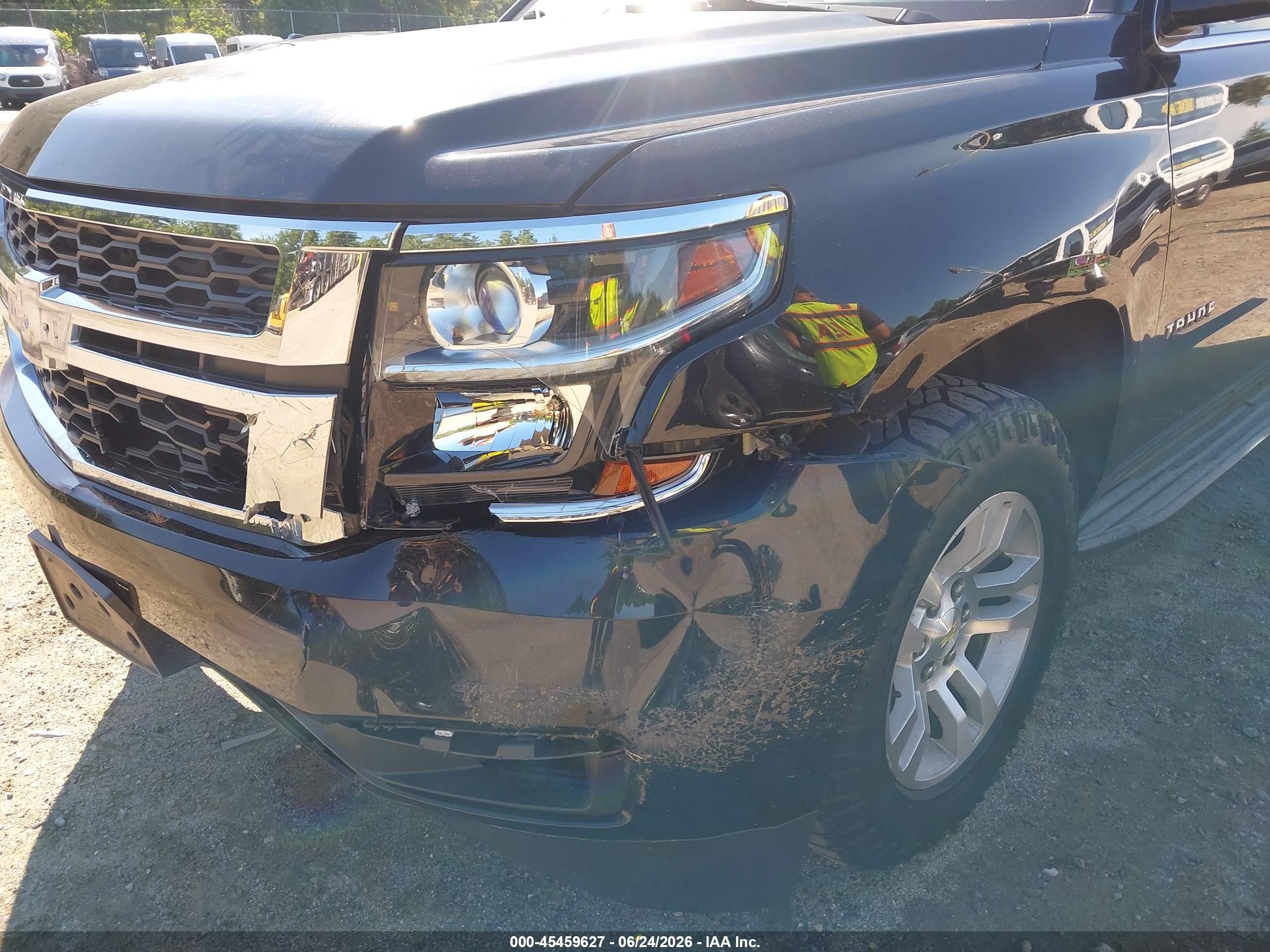 2015 Chevrolet Tahoe Lt Black vin: 1GNSKBKC7FR308638