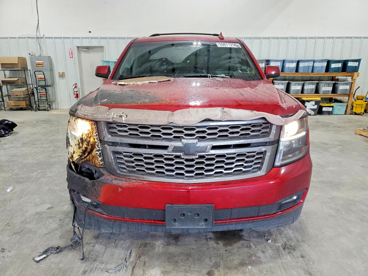 2015 Chevrolet Tahoe K1500 Lt Red vin: 1GNSKBKC7FR722275