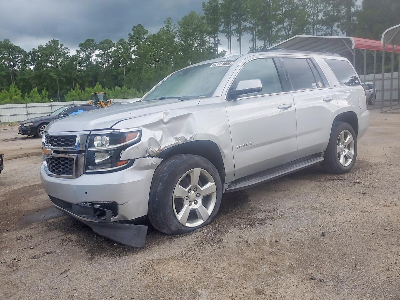 2015 Chevrolet Tahoe K1500 Lt Silver vin: 1GNSKBKC7FR724284