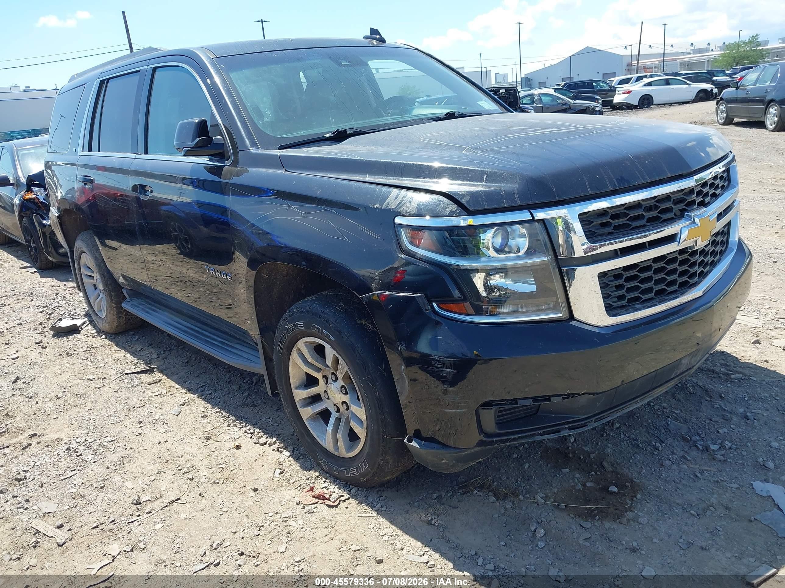 2015 Chevrolet Tahoe Lt Black vin: 1GNSKBKC8FR537328