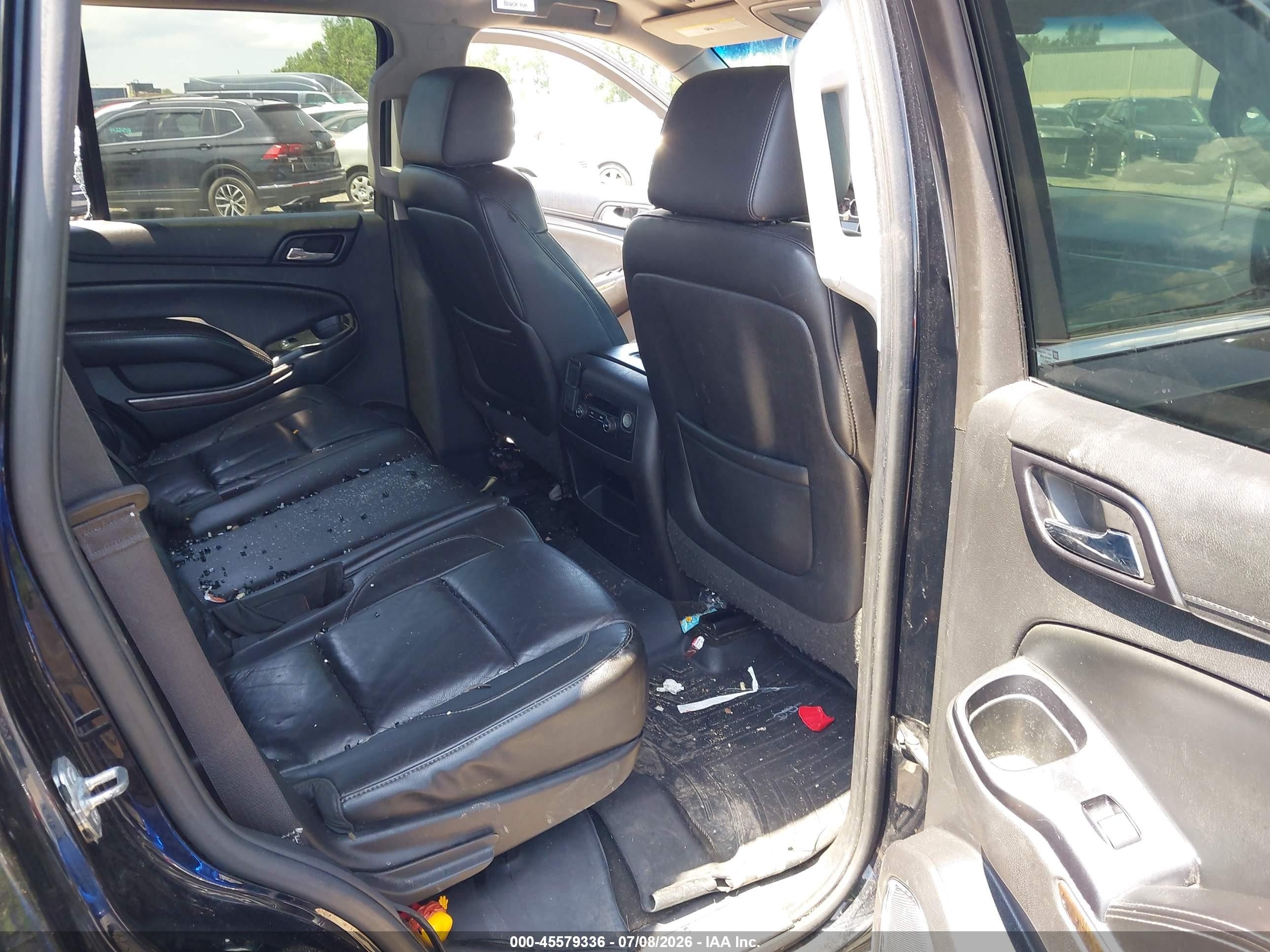 2015 Chevrolet Tahoe Lt Black vin: 1GNSKBKC8FR537328