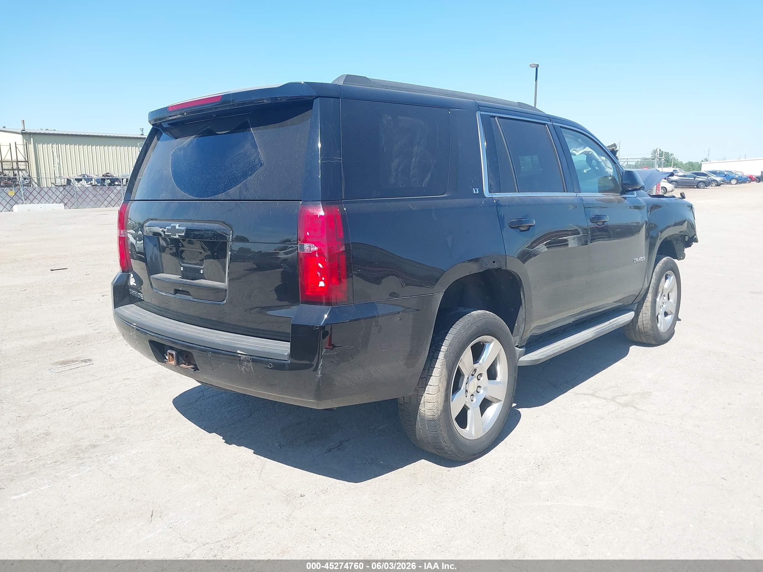 2015 Chevrolet Tahoe Lt Black vin: 1GNSKBKC9FR126780