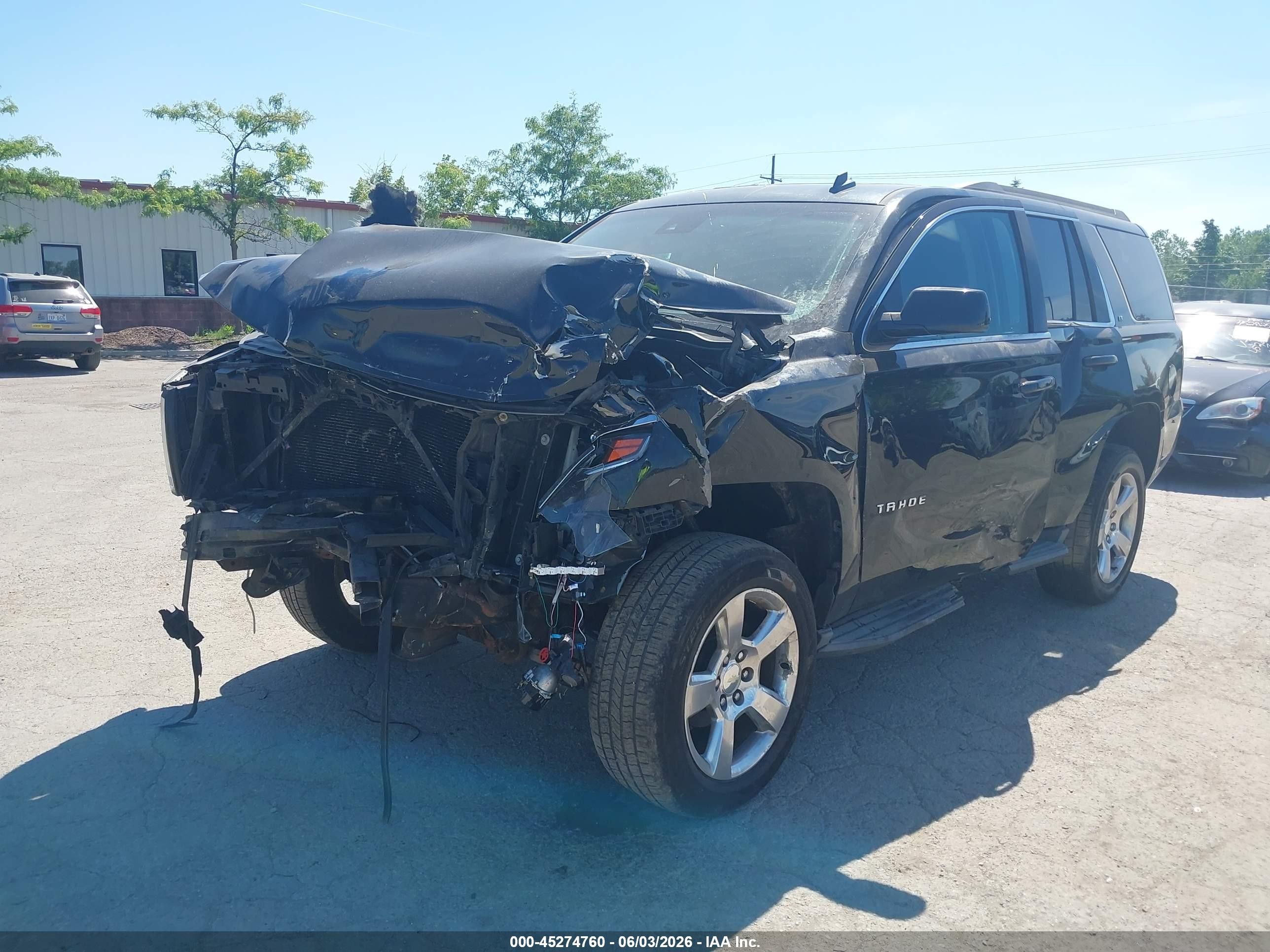 2015 Chevrolet Tahoe Lt Black vin: 1GNSKBKC9FR126780