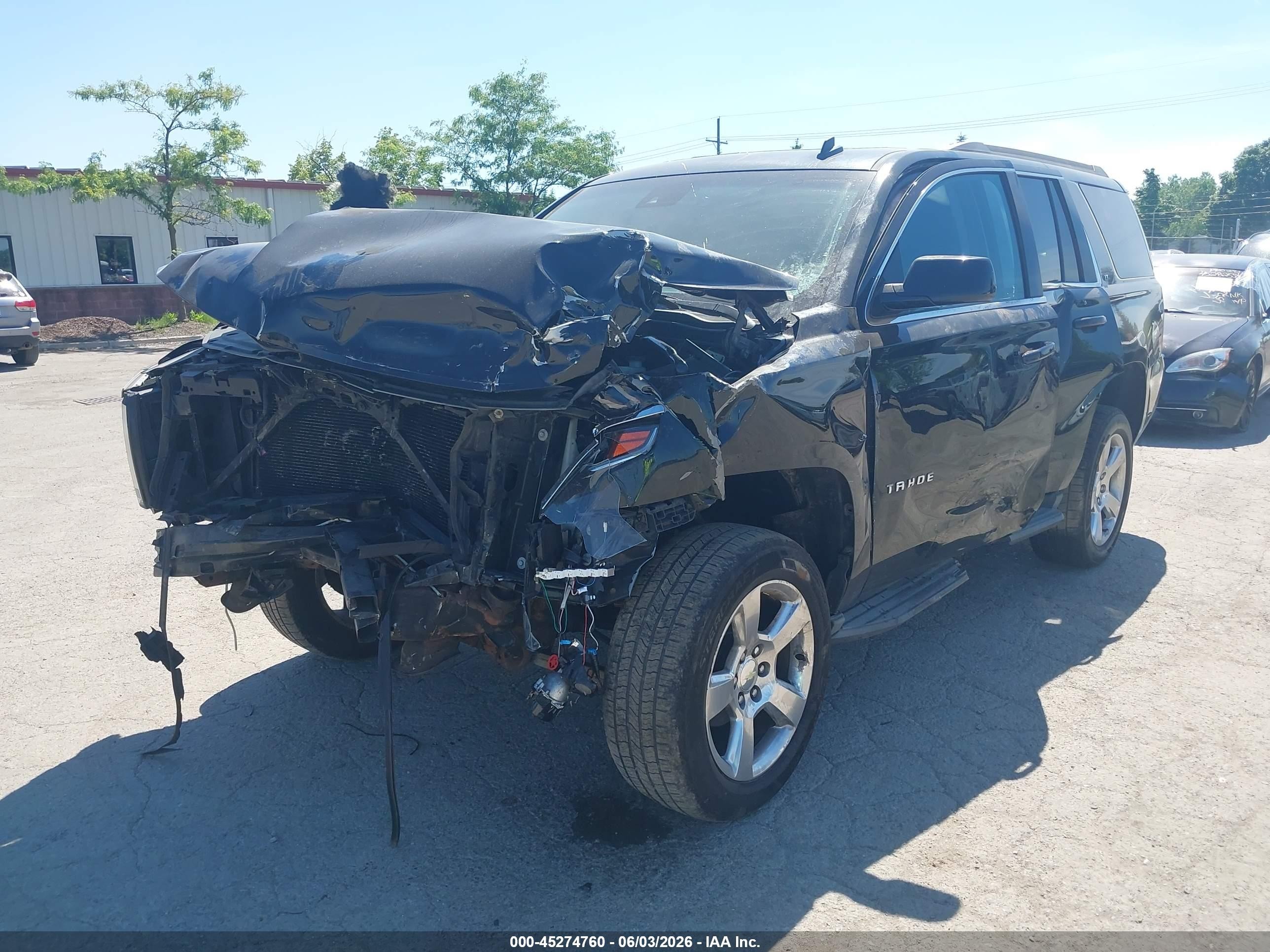 2015 Chevrolet Tahoe Lt Black vin: 1GNSKBKC9FR126780