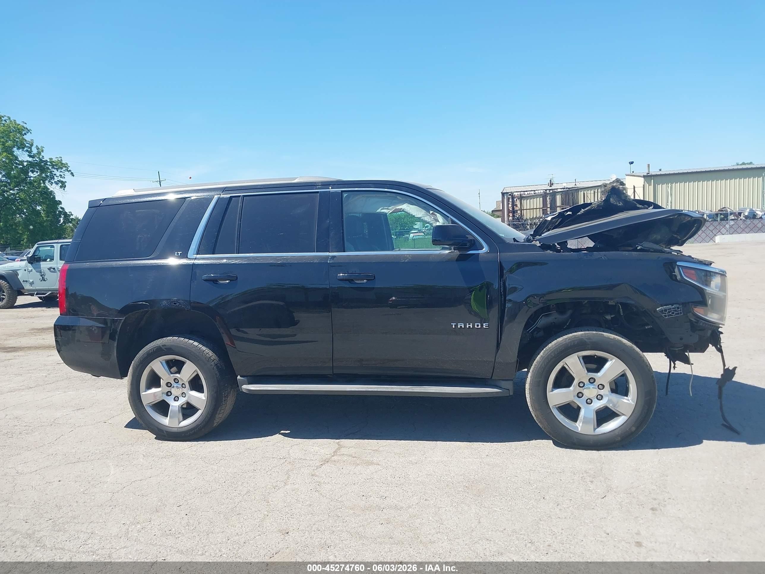 2015 Chevrolet Tahoe Lt Black vin: 1GNSKBKC9FR126780