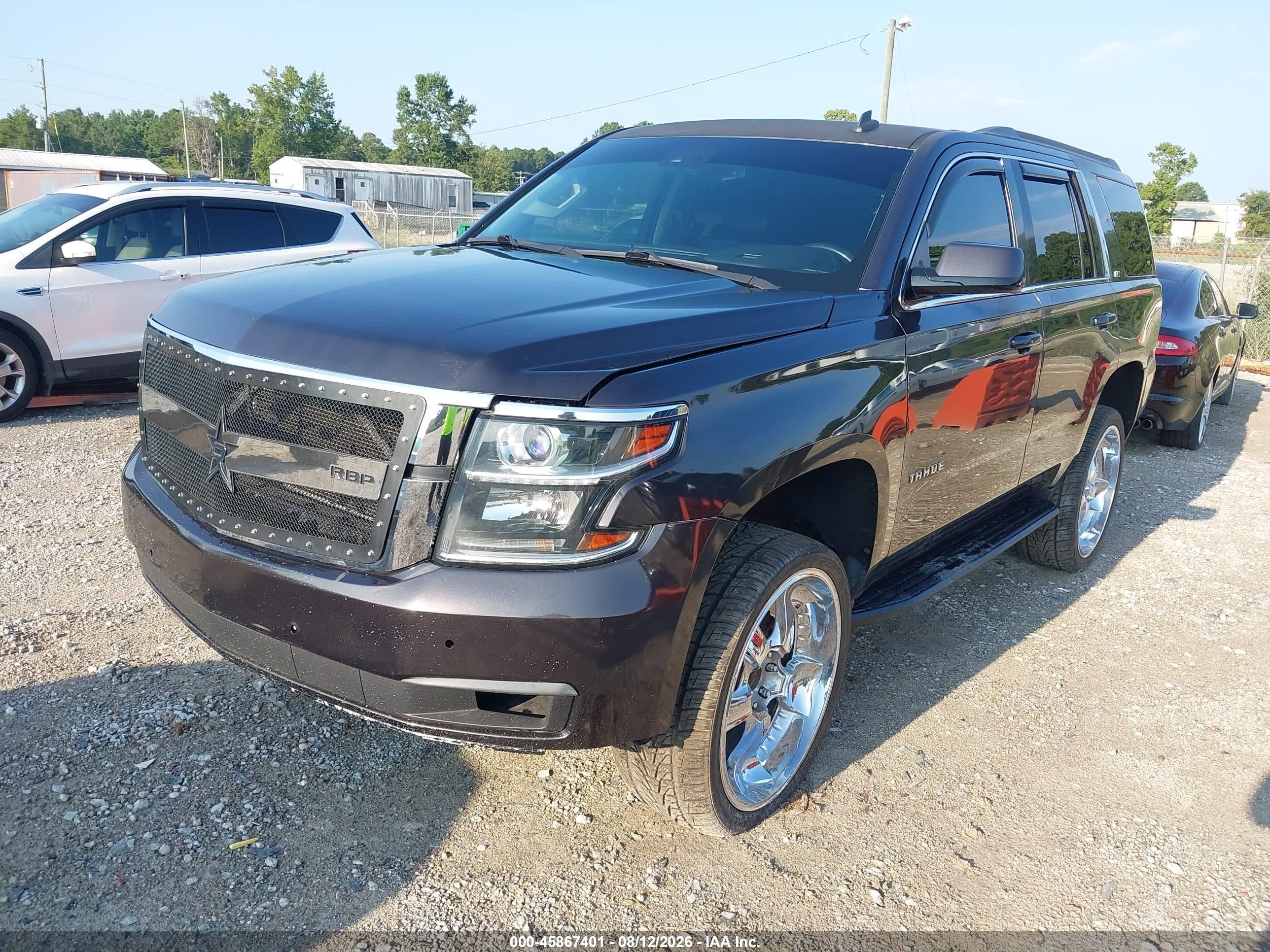 2015 Chevrolet Tahoe Lt Brown vin: 1GNSKBKC9FR202336