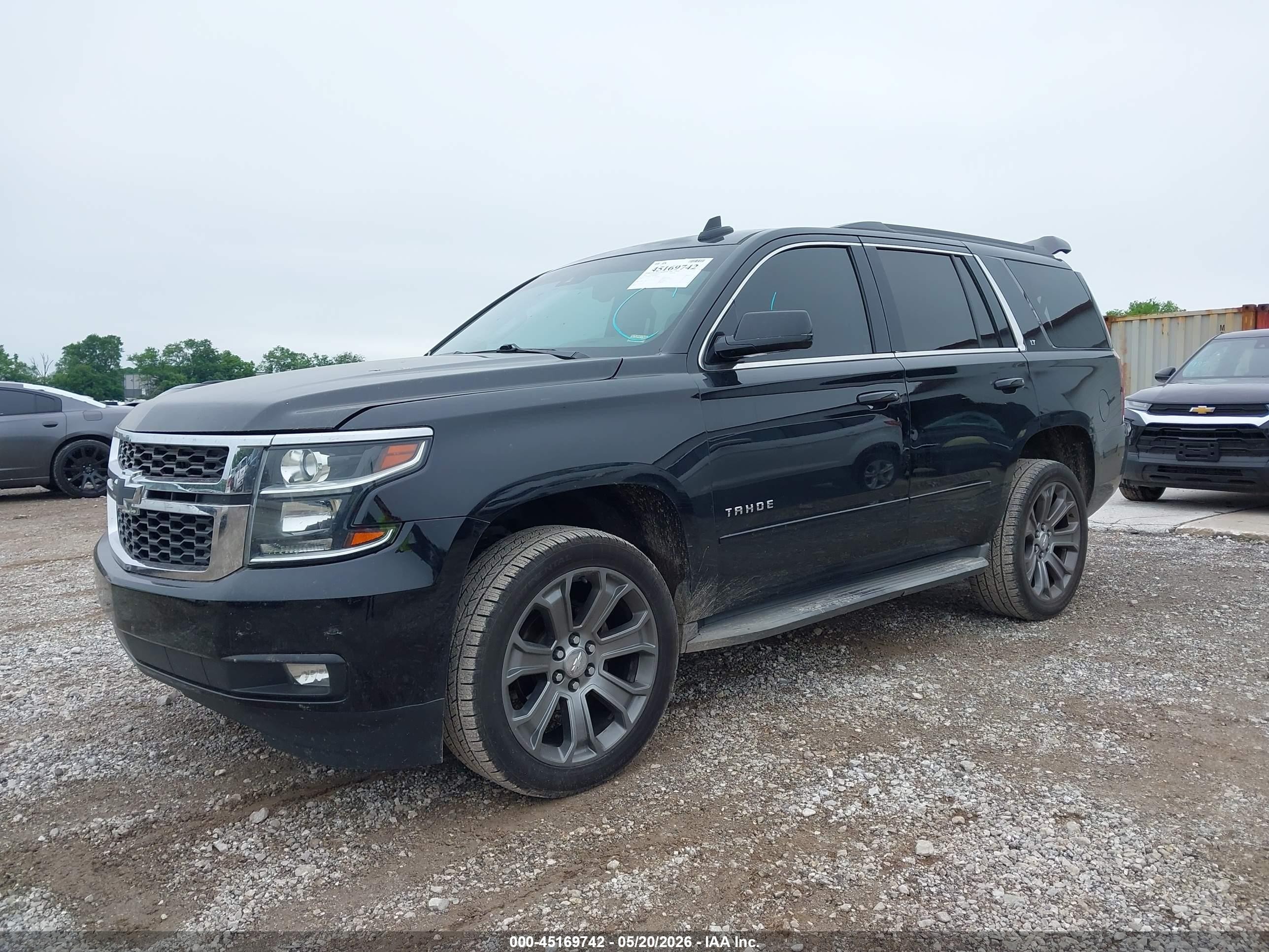 2015 Chevrolet Tahoe Lt Black vin: 1GNSKBKC9FR609430