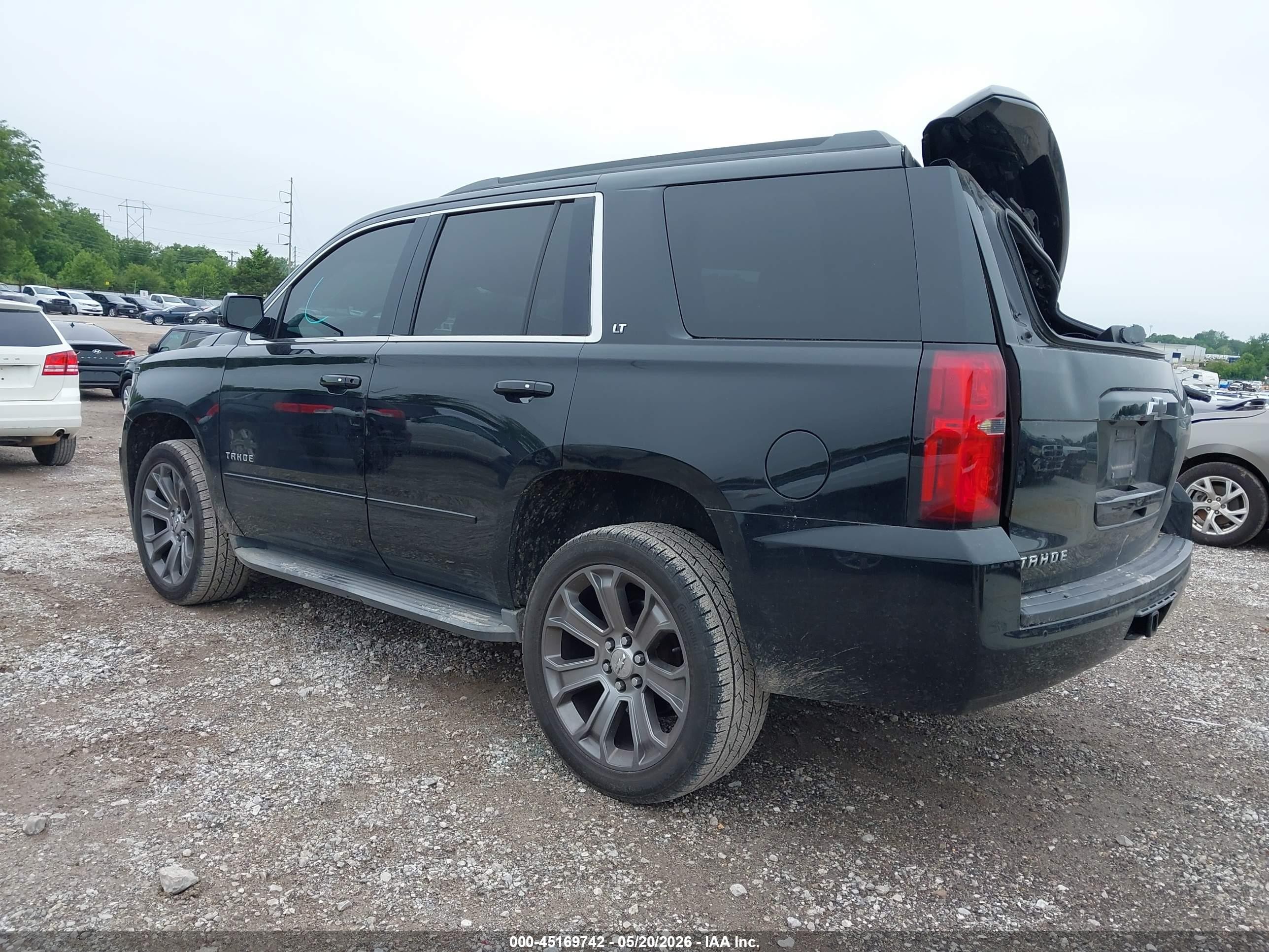 2015 Chevrolet Tahoe Lt Black vin: 1GNSKBKC9FR609430