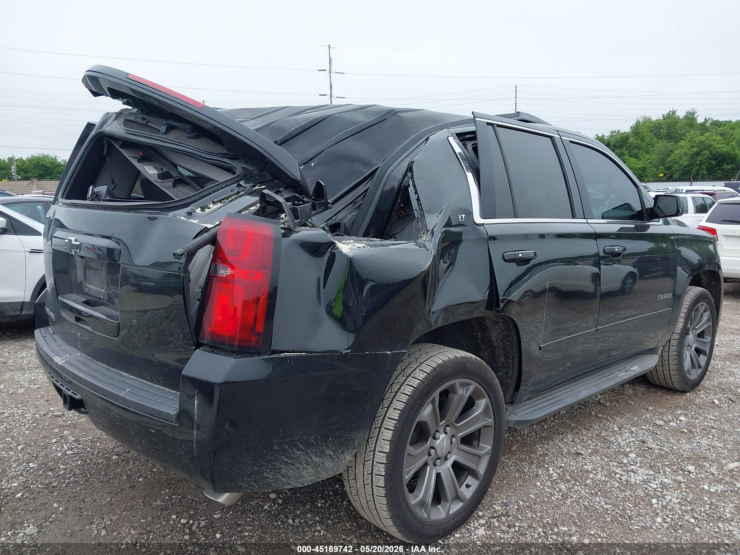 2015 Chevrolet Tahoe Lt Black vin: 1GNSKBKC9FR609430