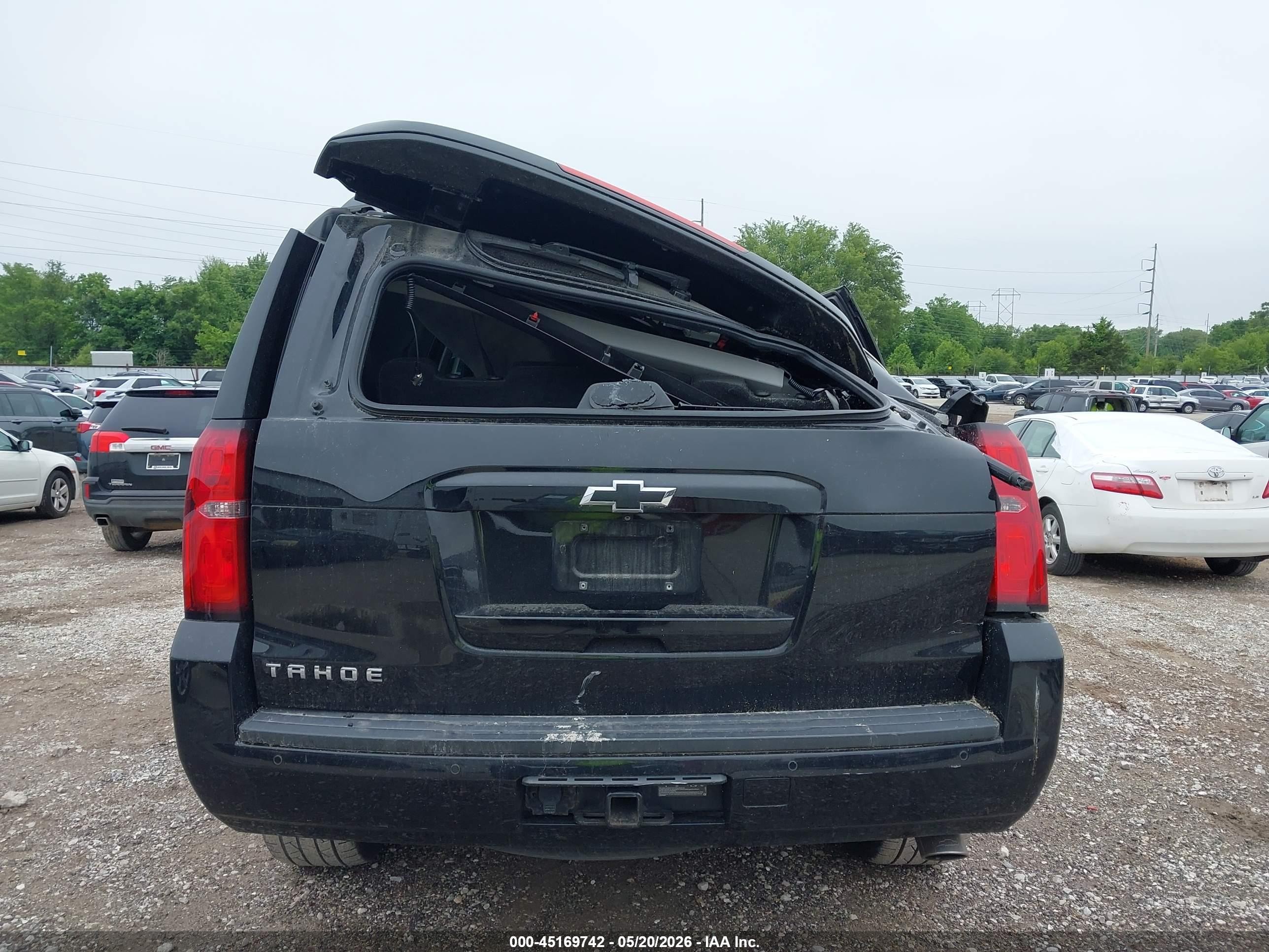 2015 Chevrolet Tahoe Lt Black vin: 1GNSKBKC9FR609430