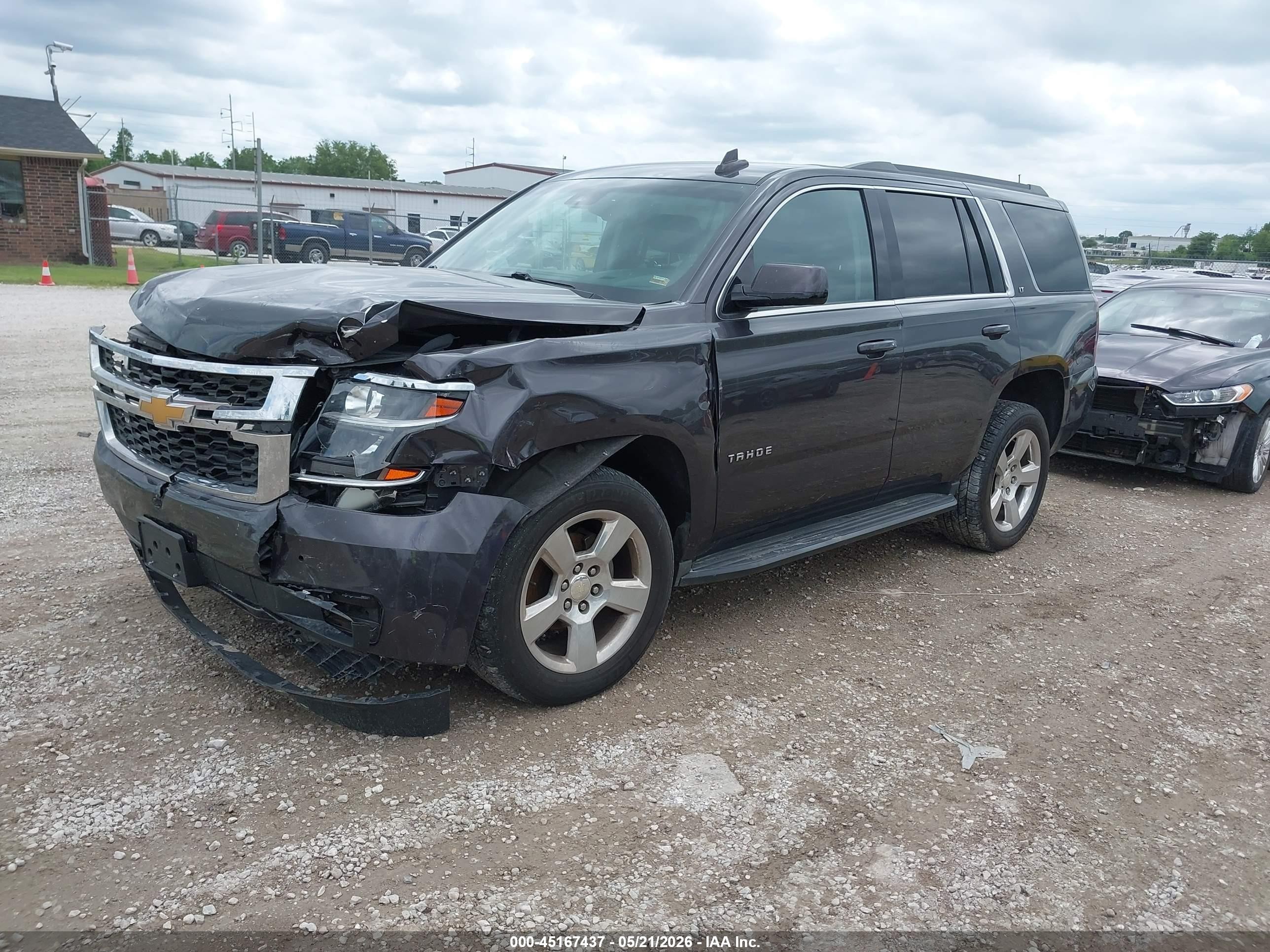 2016 Chevrolet Tahoe Lt Gray vin: 1GNSKBKC9GR414753