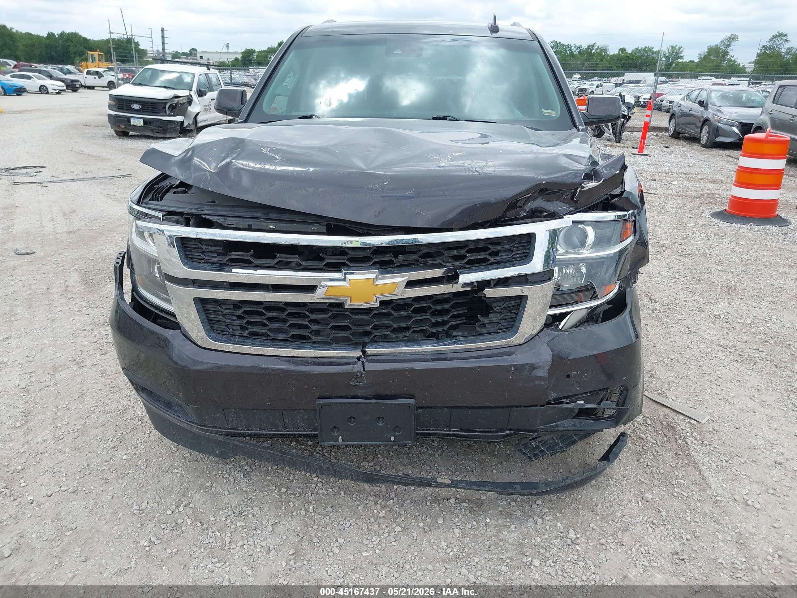 2016 Chevrolet Tahoe Lt Gray vin: 1GNSKBKC9GR414753