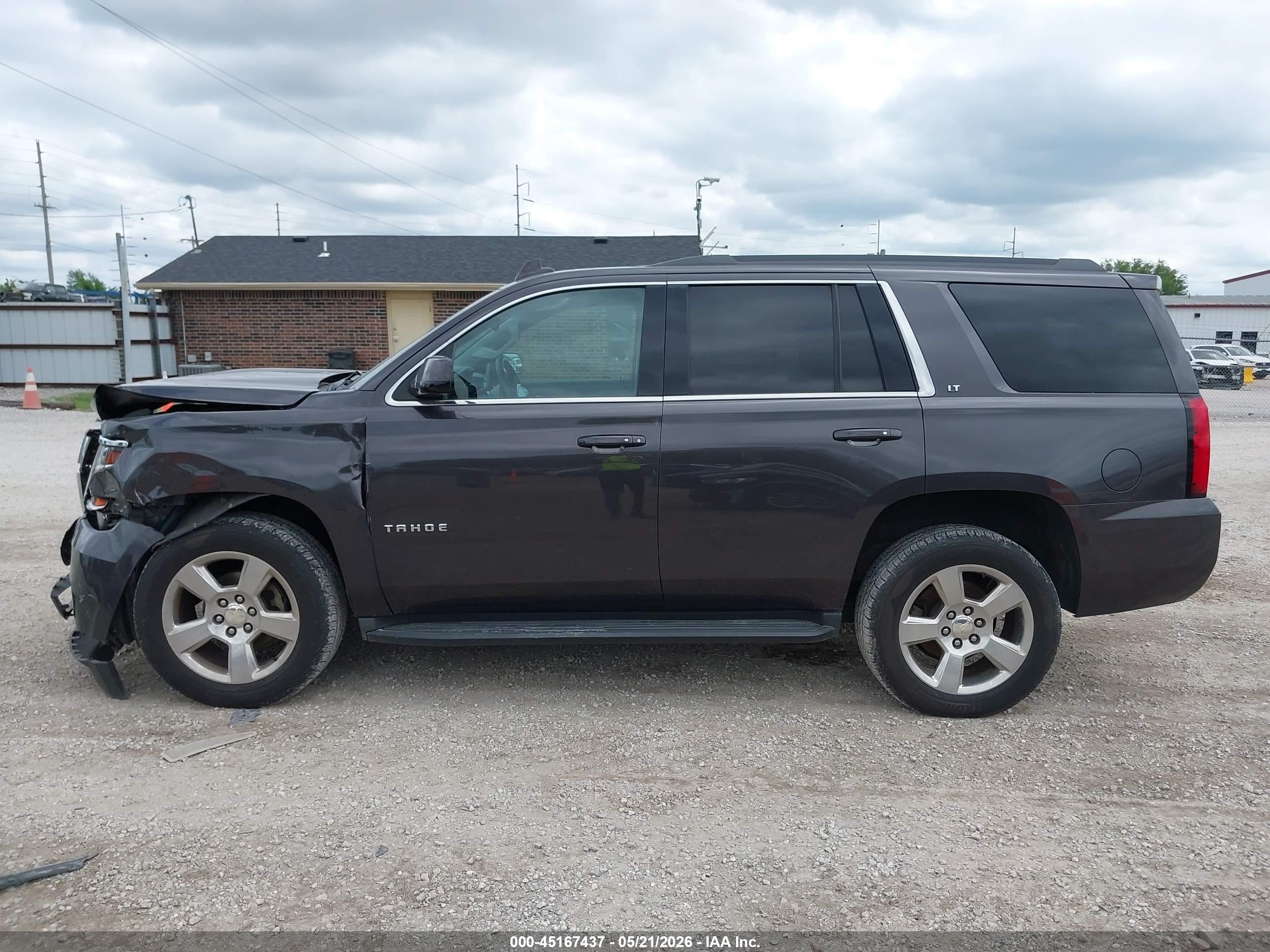 2016 Chevrolet Tahoe Lt Gray vin: 1GNSKBKC9GR414753
