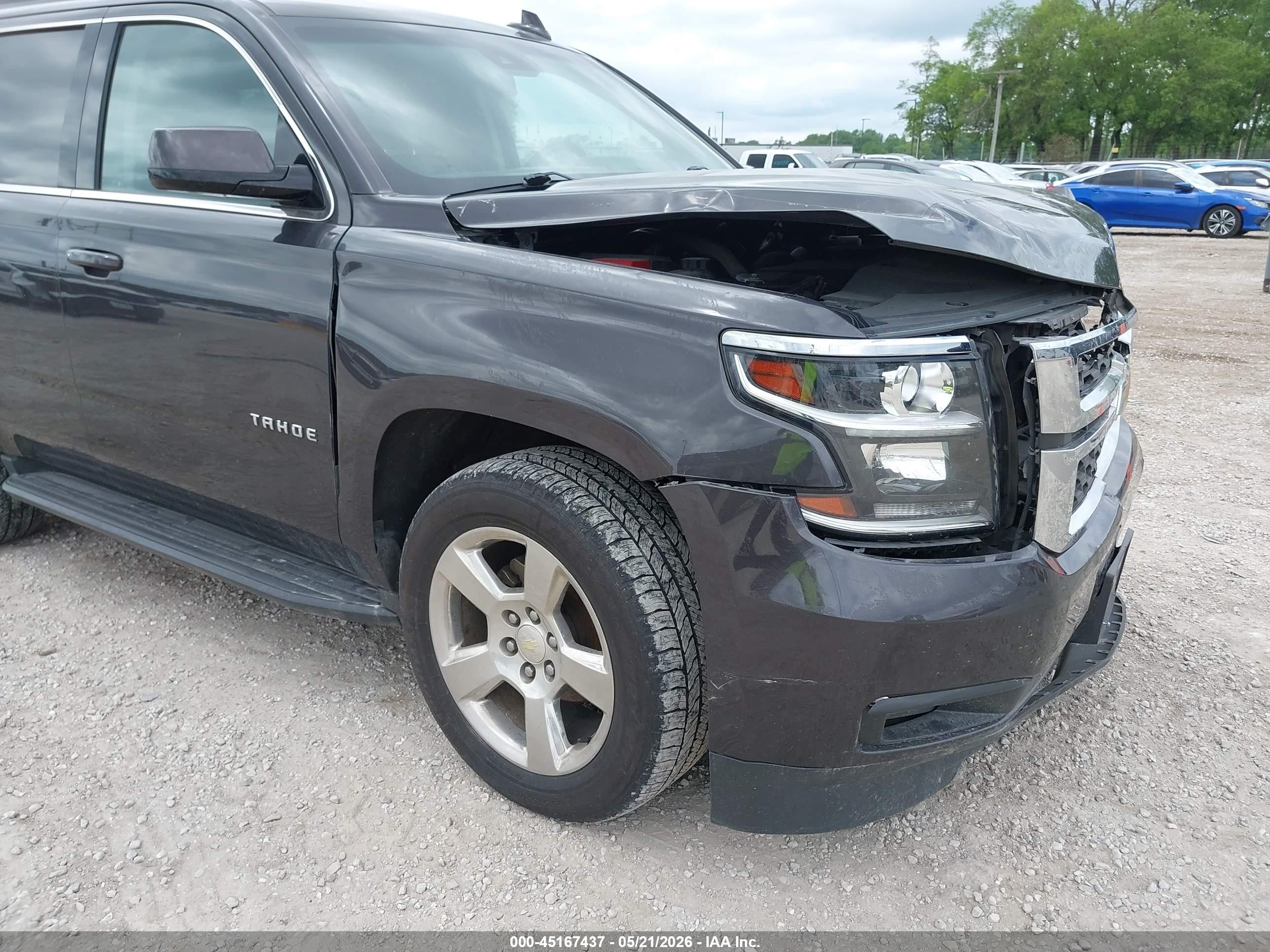 2016 Chevrolet Tahoe Lt Gray vin: 1GNSKBKC9GR414753