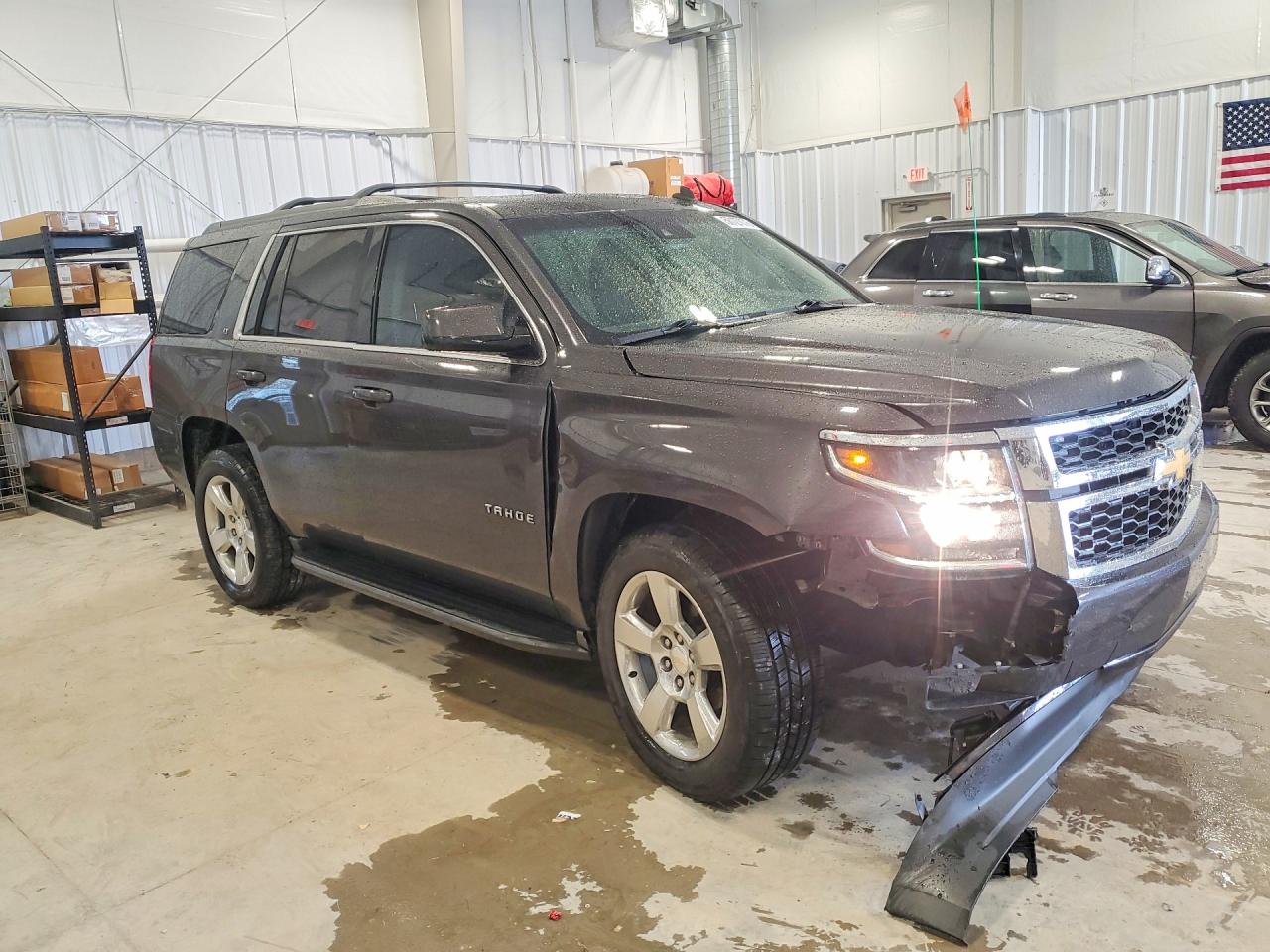 2015 Chevrolet Tahoe K1500 Lt Gray vin: 1GNSKBKCXFR121698
