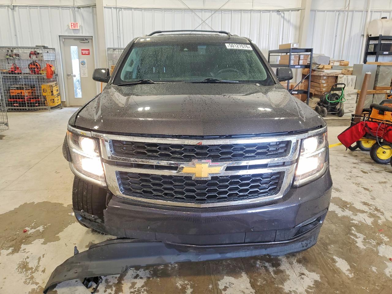 2015 Chevrolet Tahoe K1500 Lt Gray vin: 1GNSKBKCXFR121698