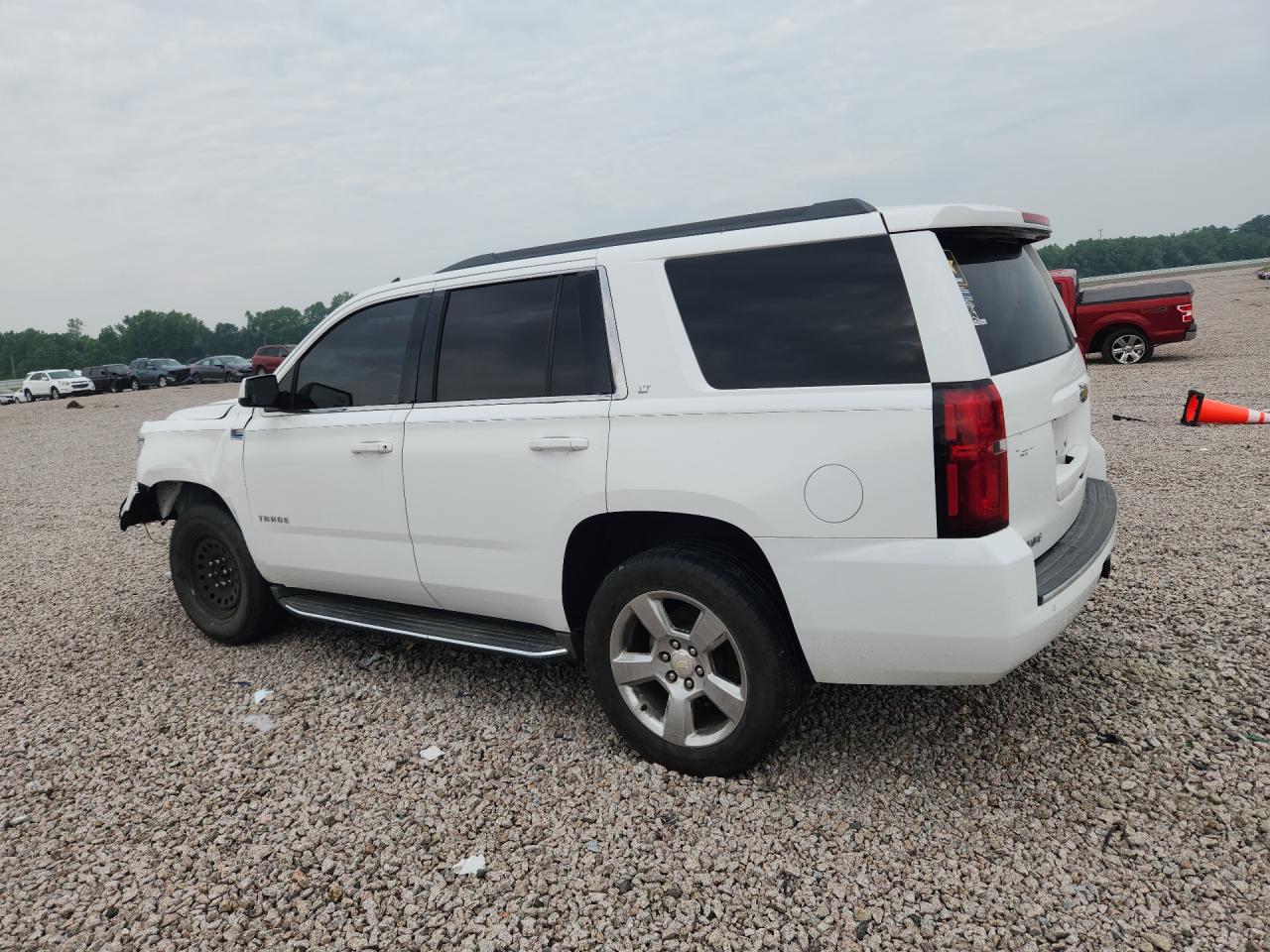 2015 Chevrolet Tahoe K1500 Lt White vin: 1GNSKBKCXFR166124
