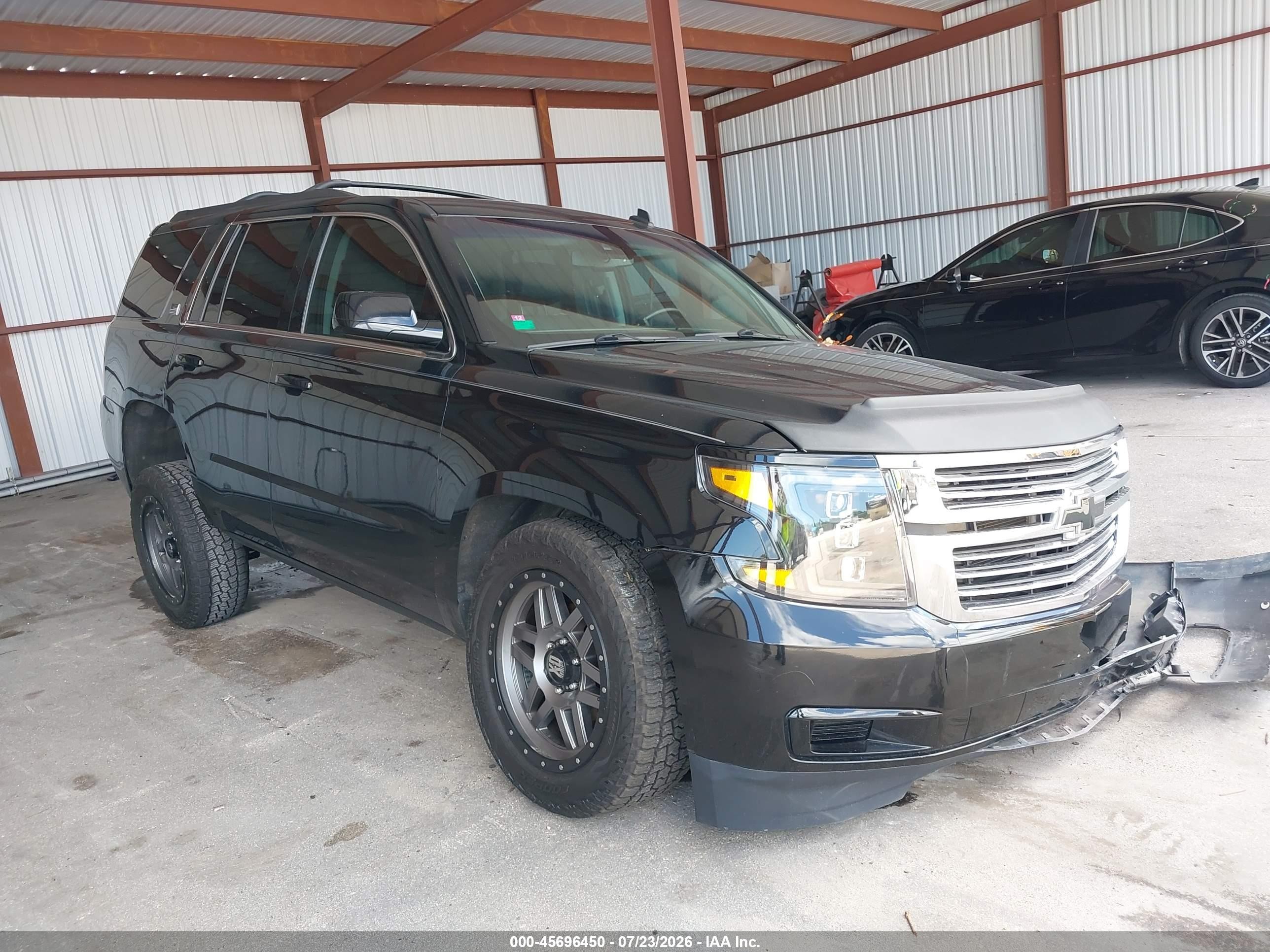 2015 Chevrolet Tahoe Lt Черный vin: 1GNSKBKCXFR171792
