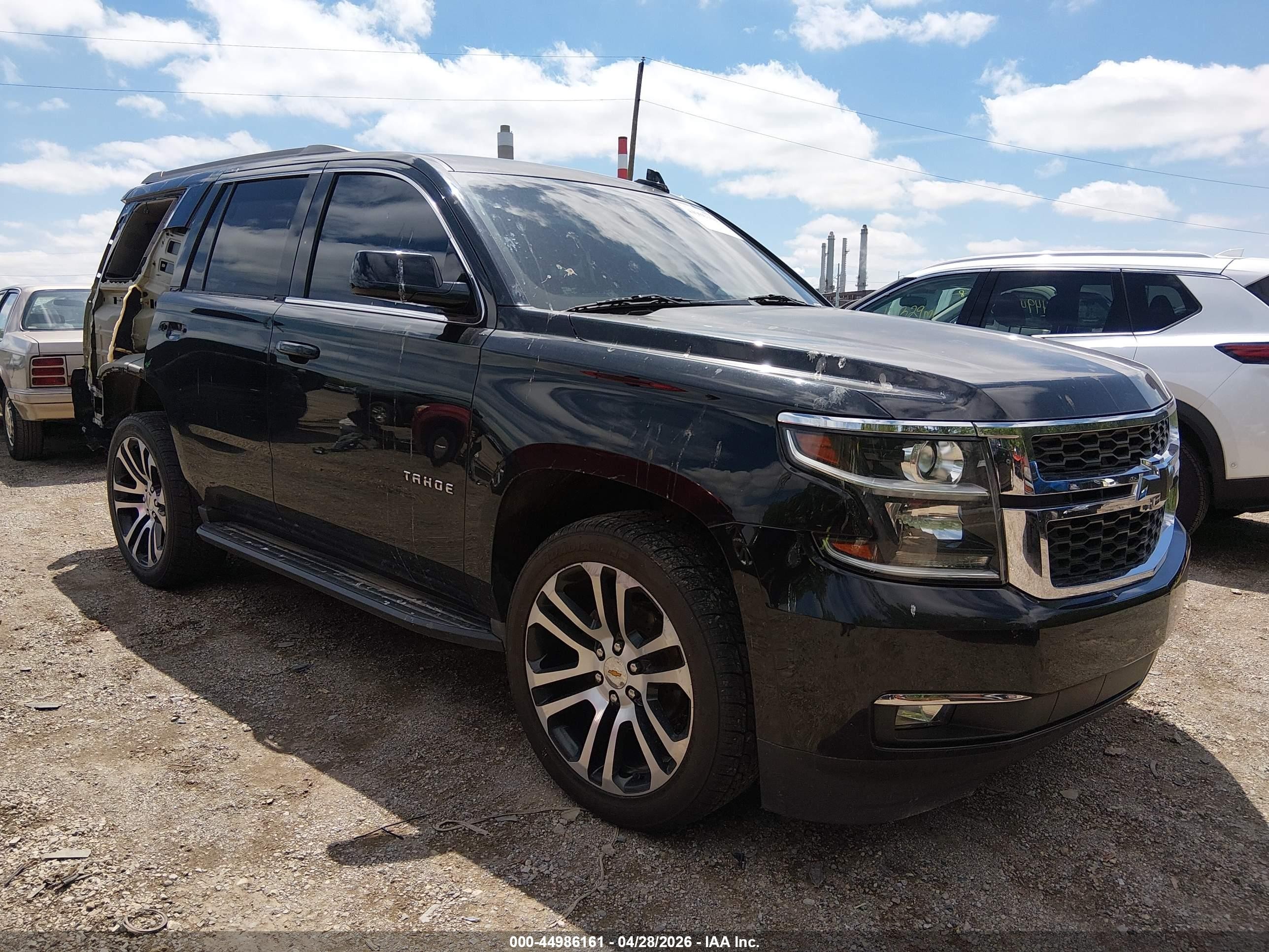 2015 Chevrolet Tahoe Lt Black vin: 1GNSKBKCXFR651833