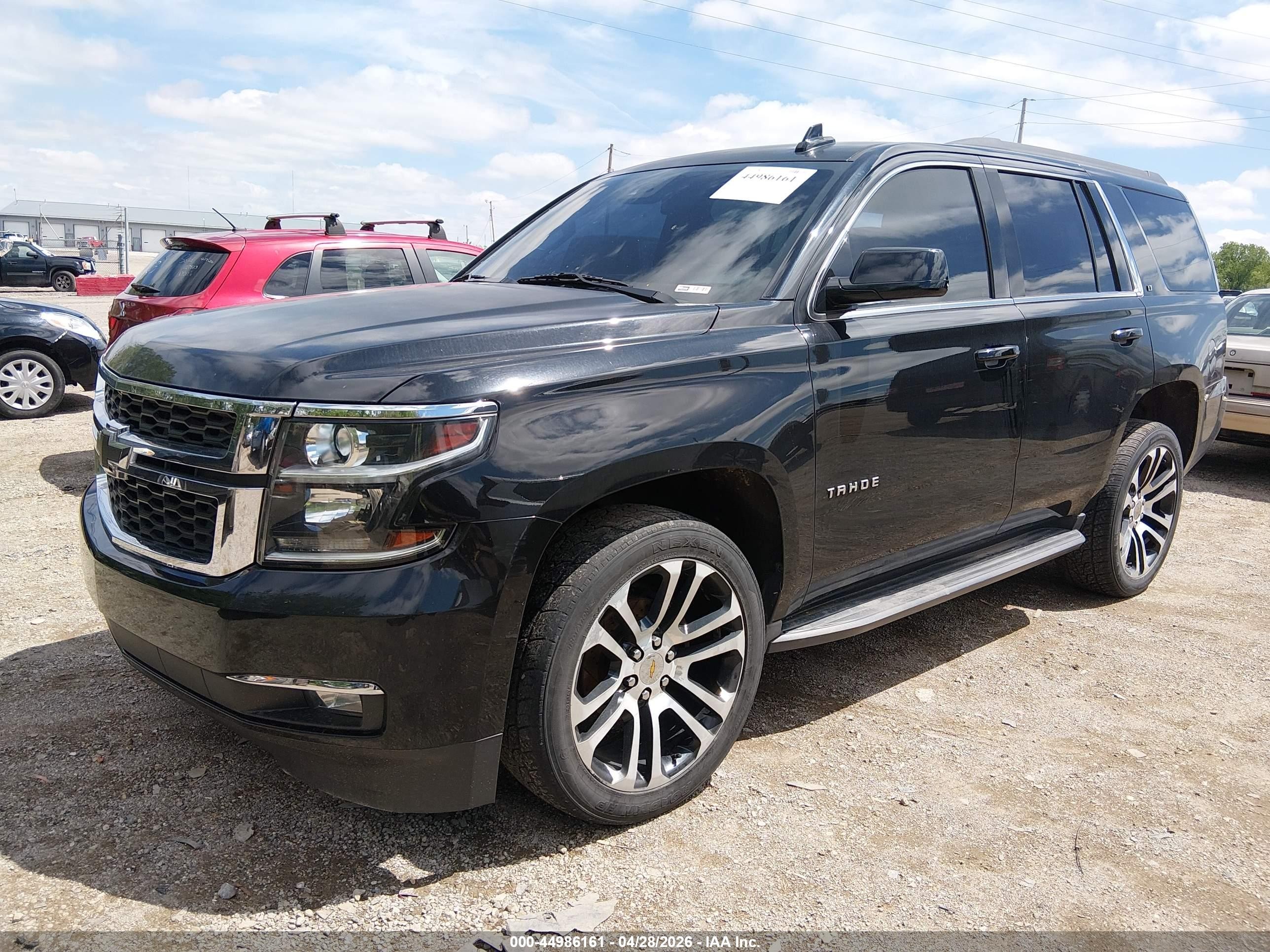 2015 Chevrolet Tahoe Lt Black vin: 1GNSKBKCXFR651833