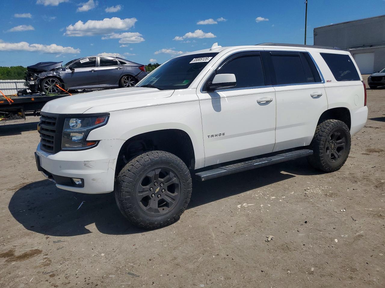 2015 Chevrolet Tahoe K1500 Lt White vin: 1GNSKBKCXFR722724