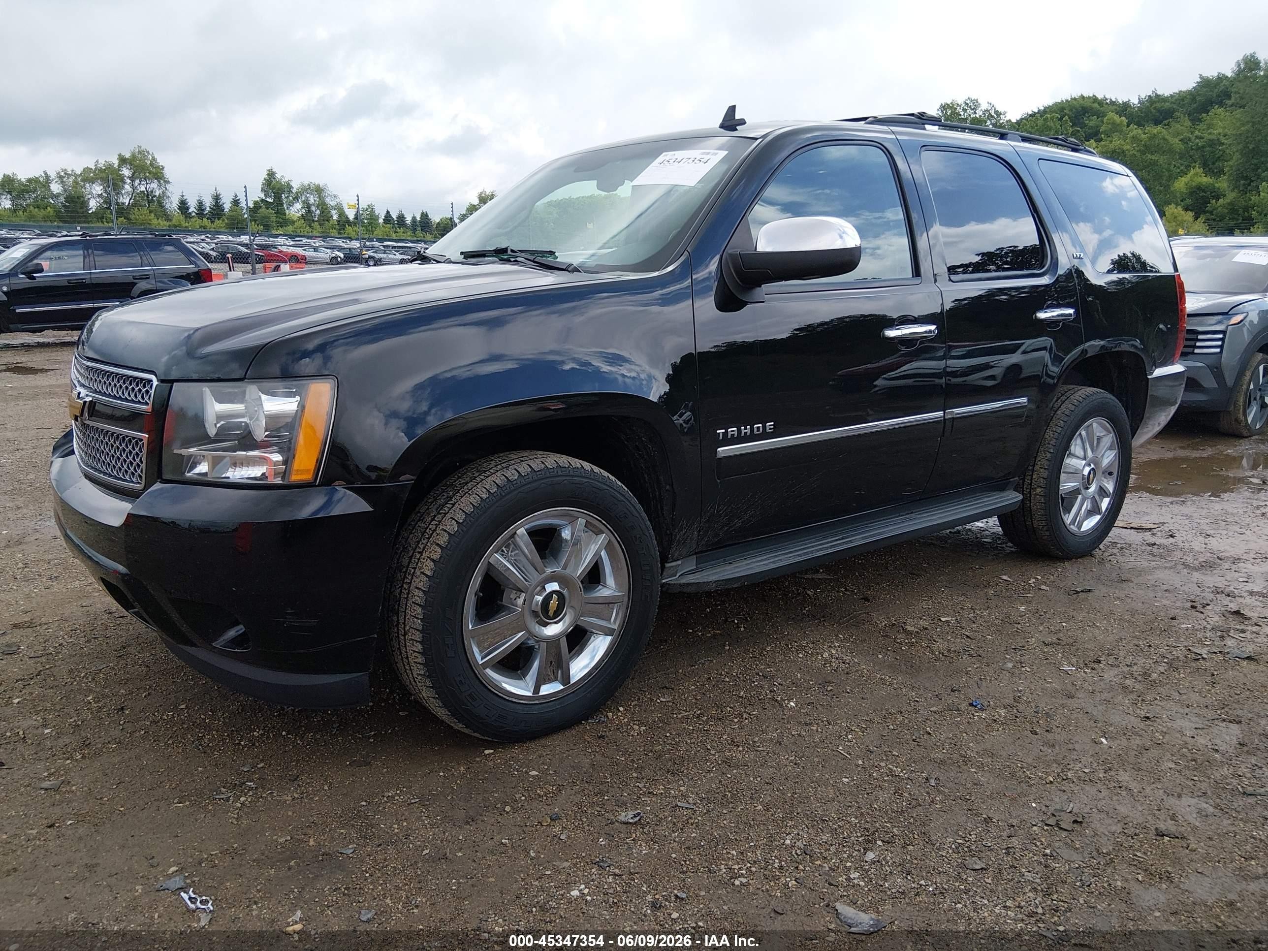 2011 Chevrolet Tahoe Ltz Black vin: 1GNSKCE00BR244556