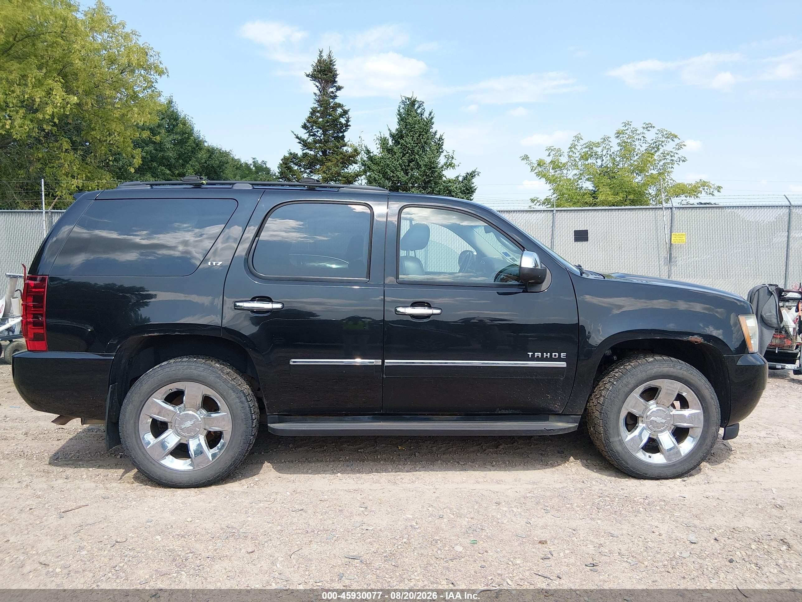 2011 Chevrolet Tahoe Ltz Black vin: 1GNSKCE00BR364986