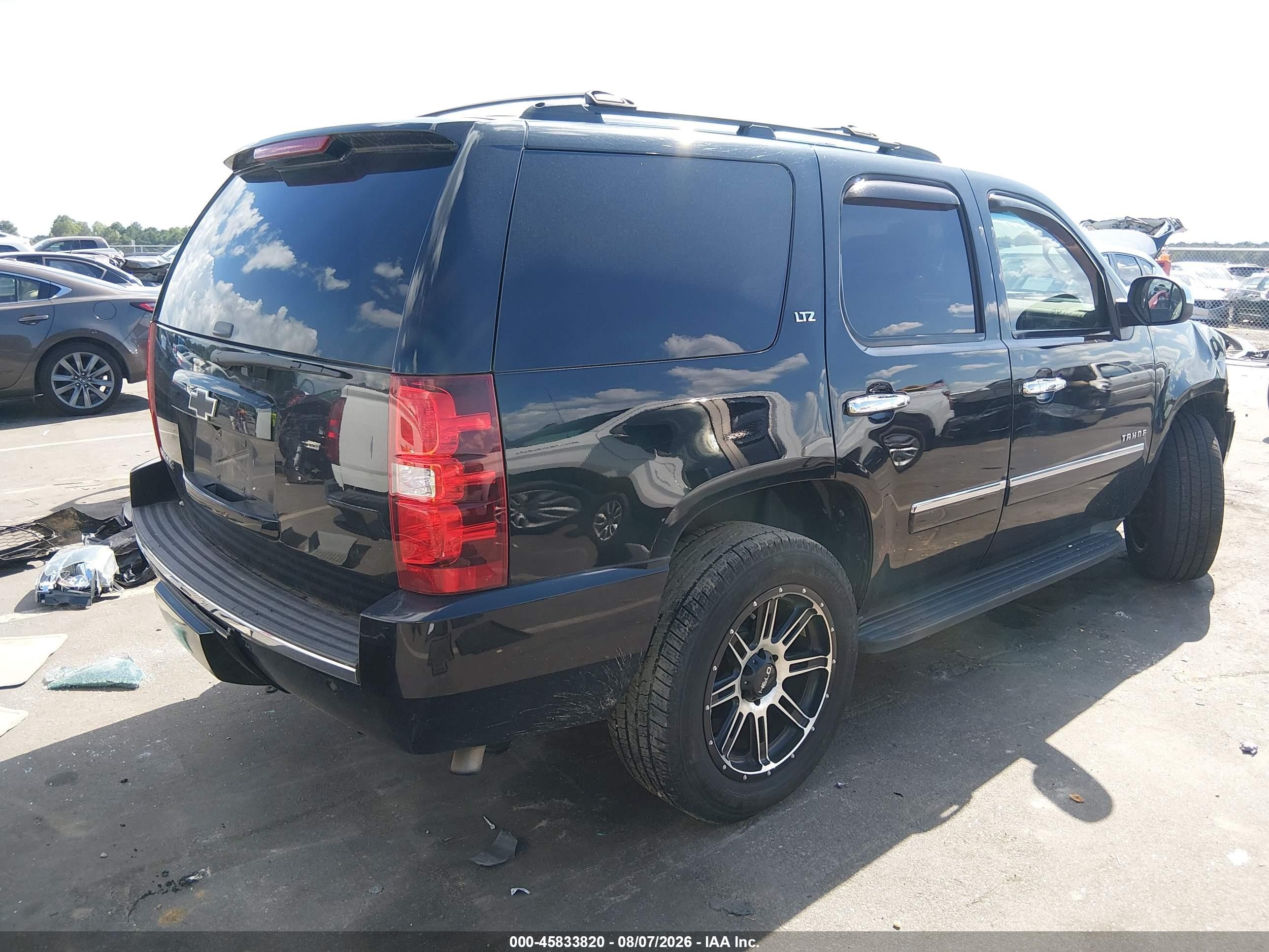 2012 Chevrolet Tahoe Ltz Black vin: 1GNSKCE00CR286209