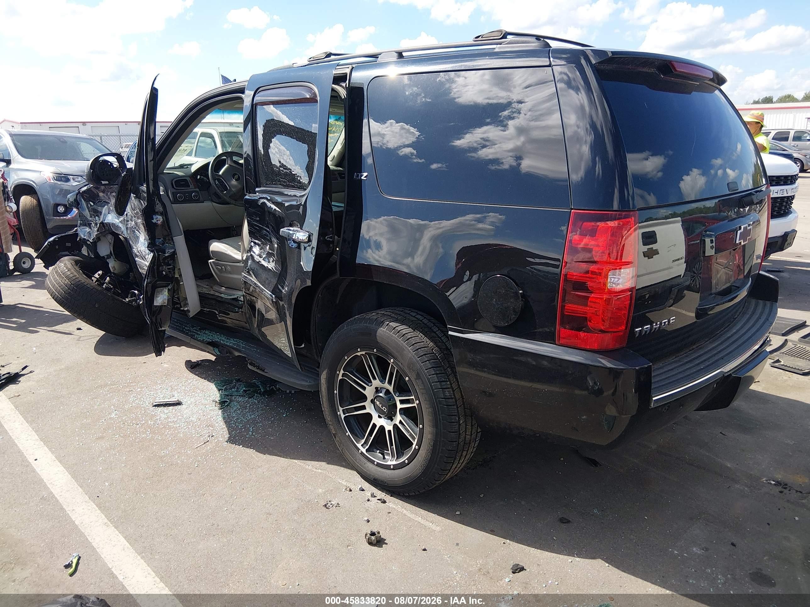 2012 Chevrolet Tahoe Ltz Black vin: 1GNSKCE00CR286209