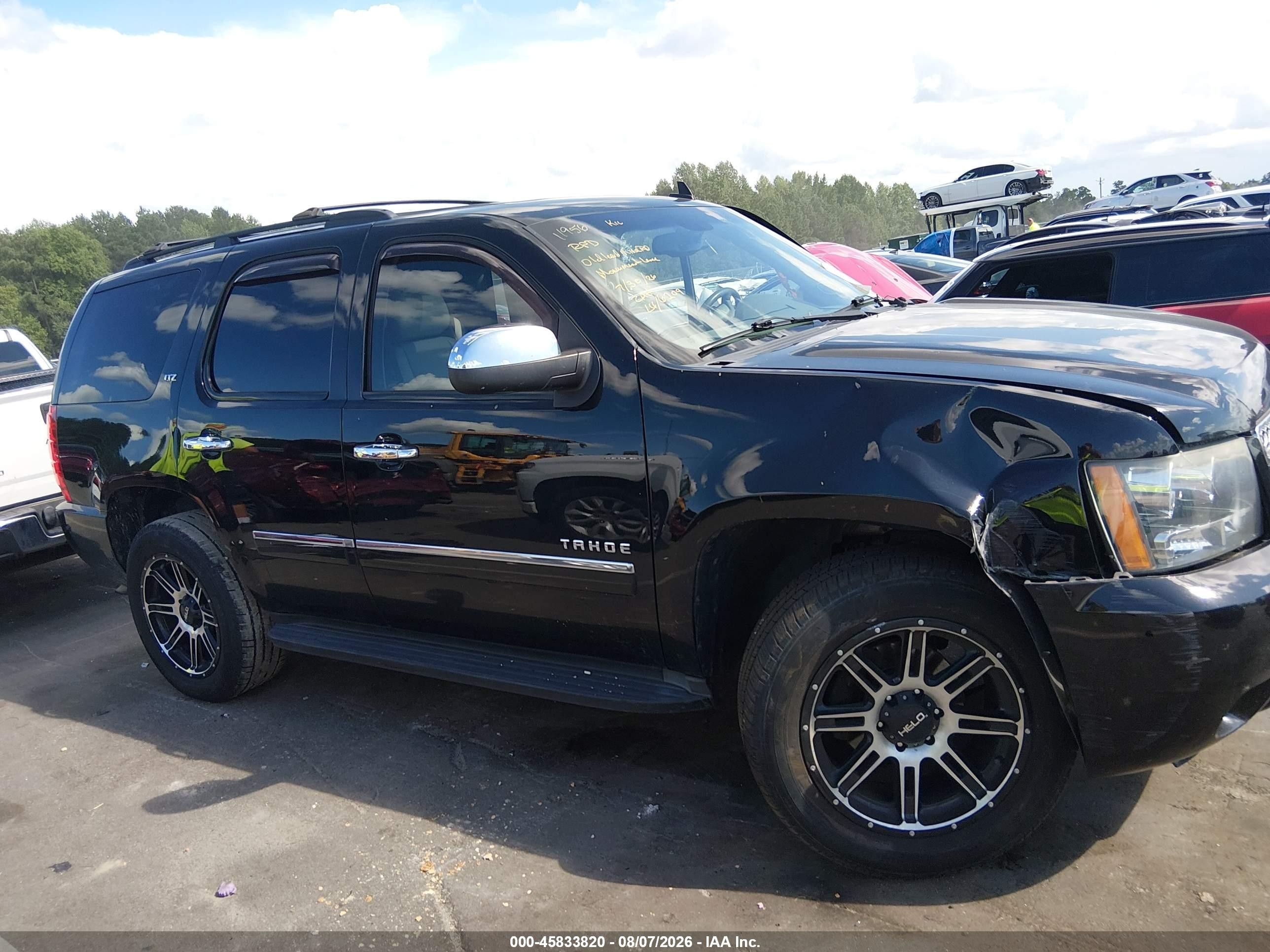 2012 Chevrolet Tahoe Ltz Black vin: 1GNSKCE00CR286209