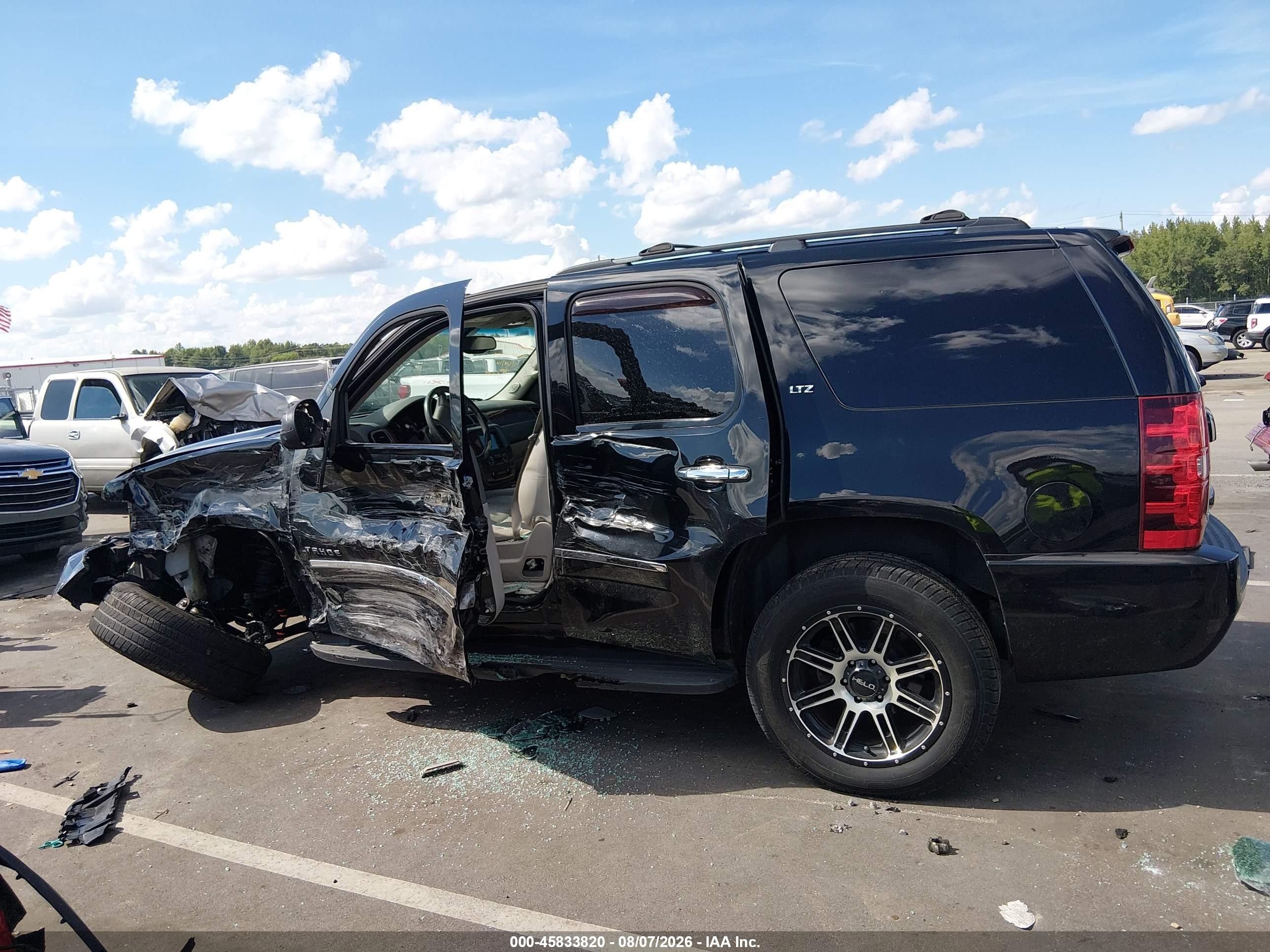 2012 Chevrolet Tahoe Ltz Black vin: 1GNSKCE00CR286209