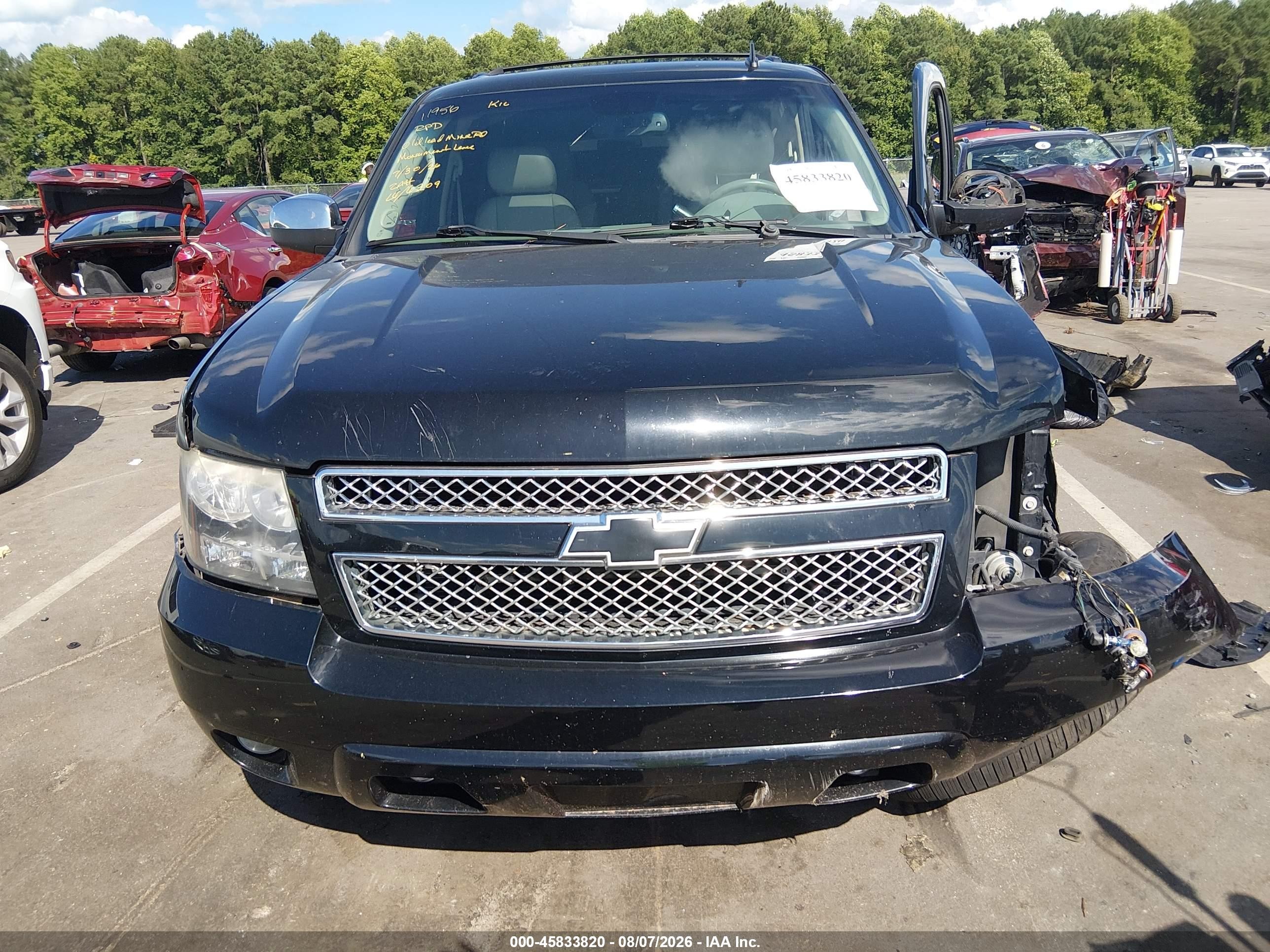 2012 Chevrolet Tahoe Ltz Black vin: 1GNSKCE00CR286209