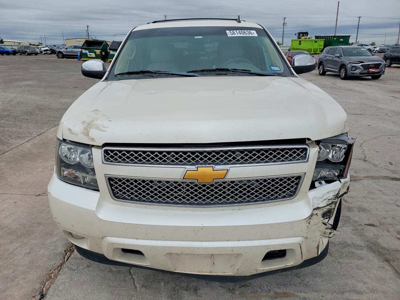 2012 Chevrolet Tahoe K1500 Ltz White vin: 1GNSKCE01CR201507