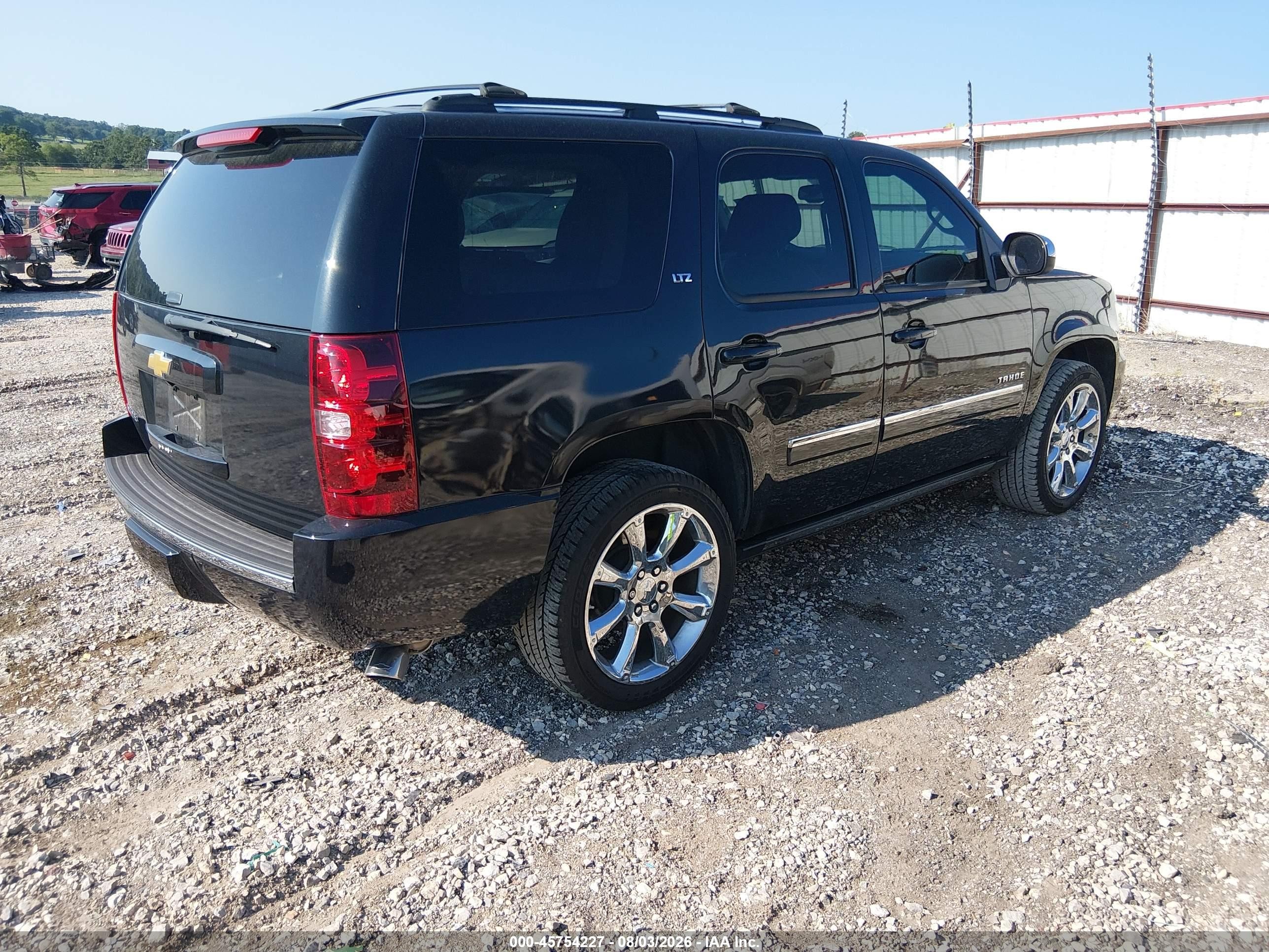 2013 Chevrolet Tahoe Ltz Black vin: 1GNSKCE02DR323567