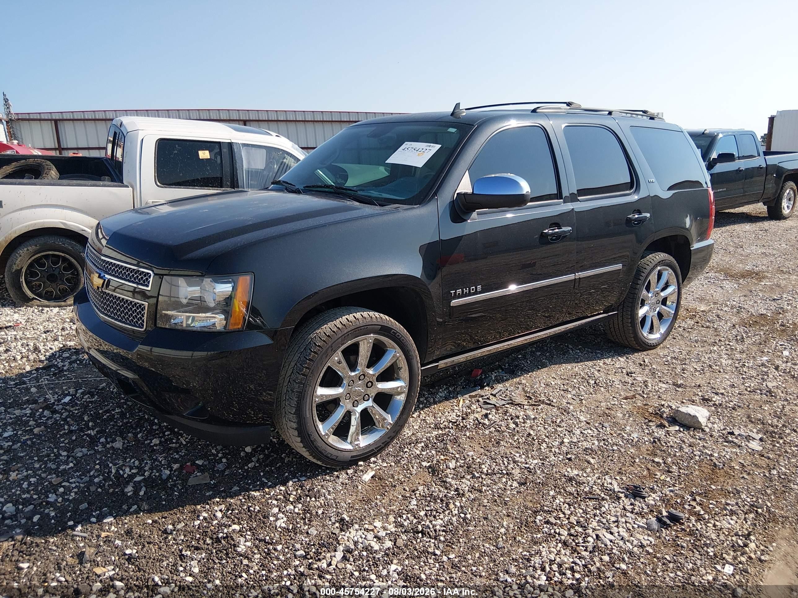 2013 Chevrolet Tahoe Ltz Black vin: 1GNSKCE02DR323567