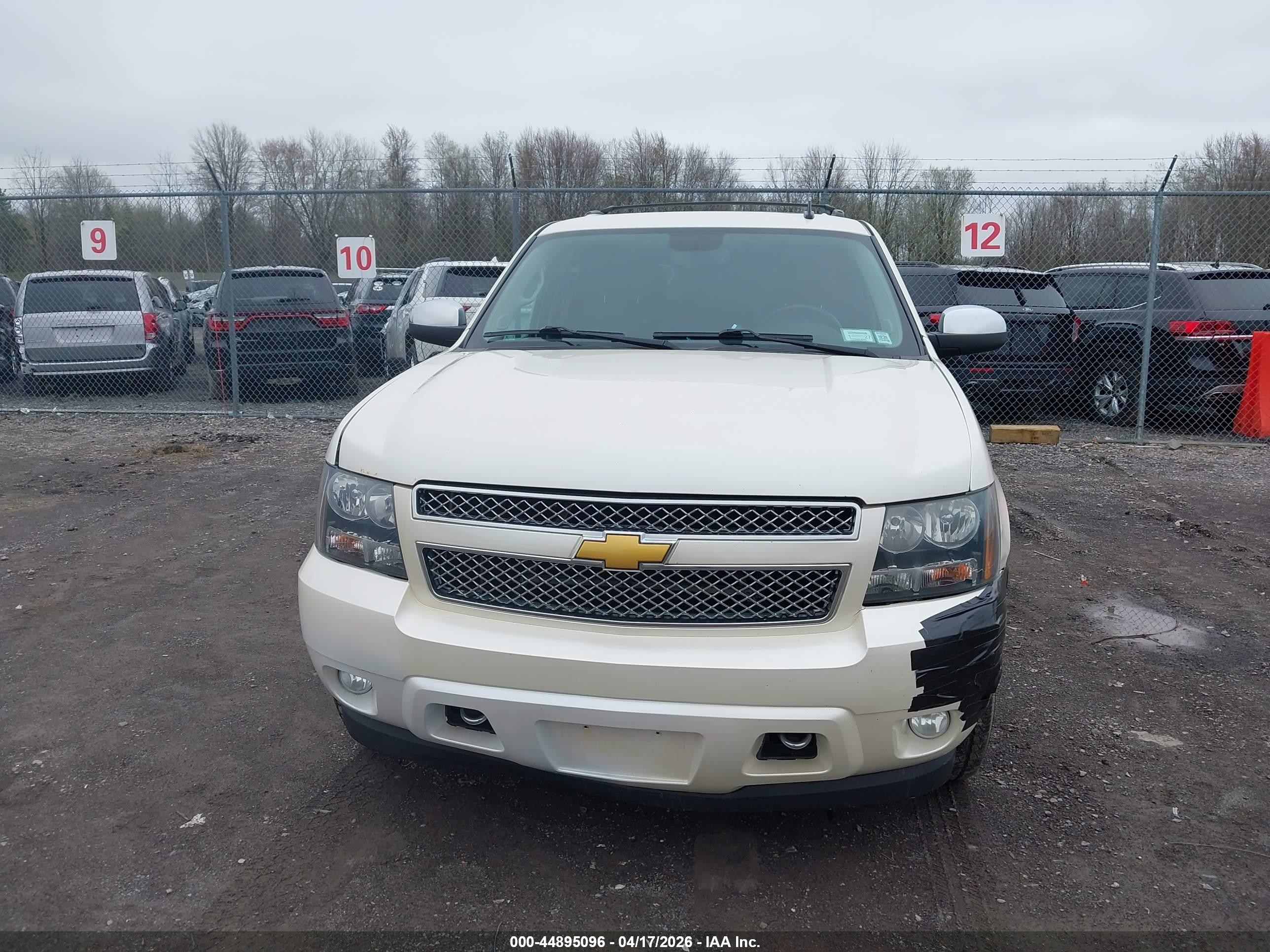 2014 Chevrolet Tahoe Ltz White vin: 1GNSKCE03ER122648
