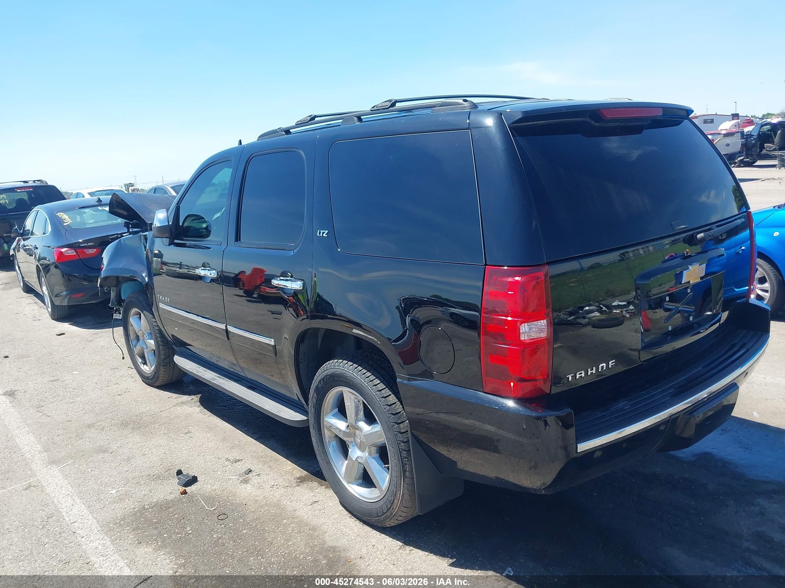 2014 Chevrolet Tahoe Ltz Black vin: 1GNSKCE03ER123766