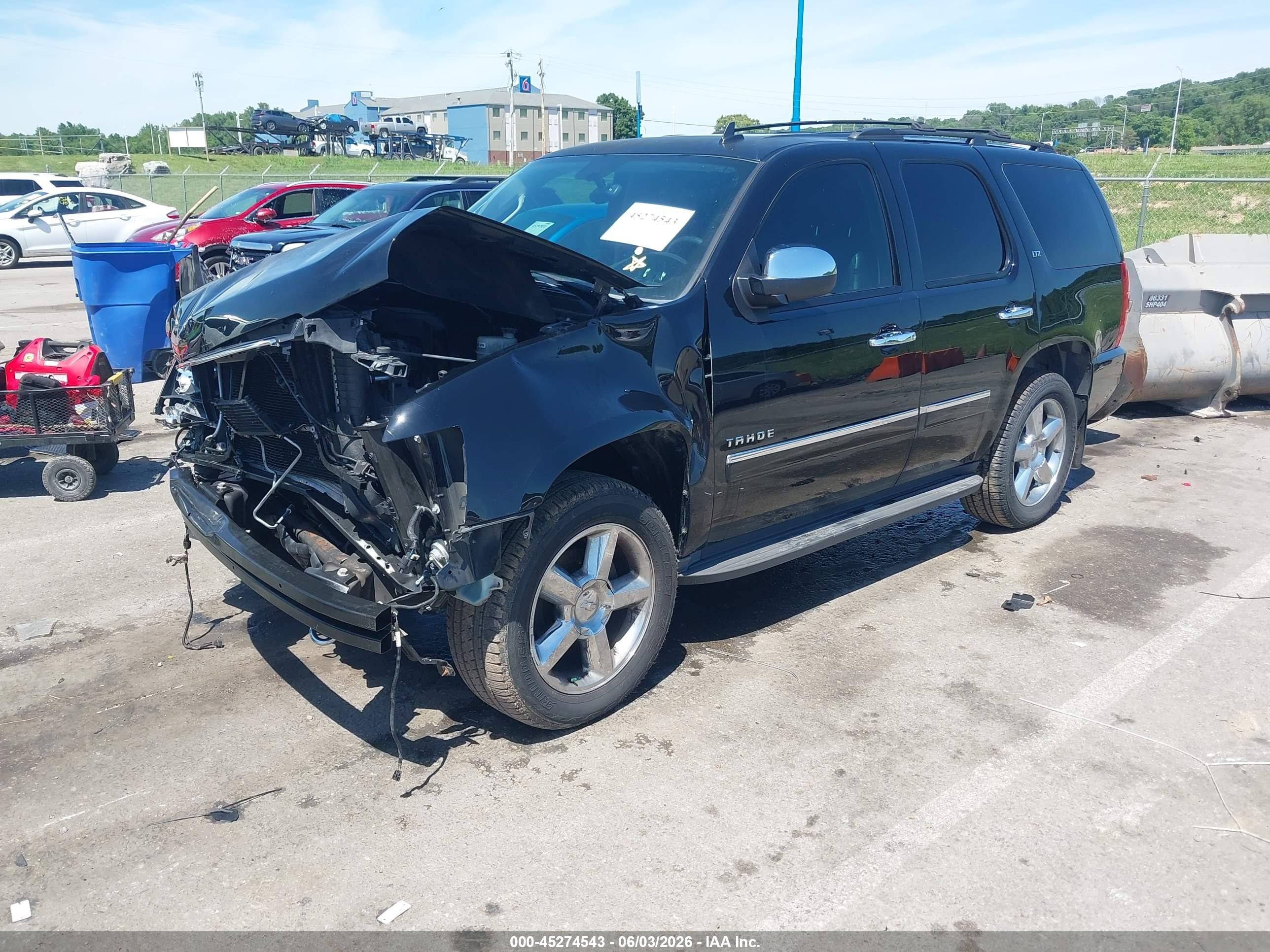 2014 Chevrolet Tahoe Ltz Black vin: 1GNSKCE03ER123766