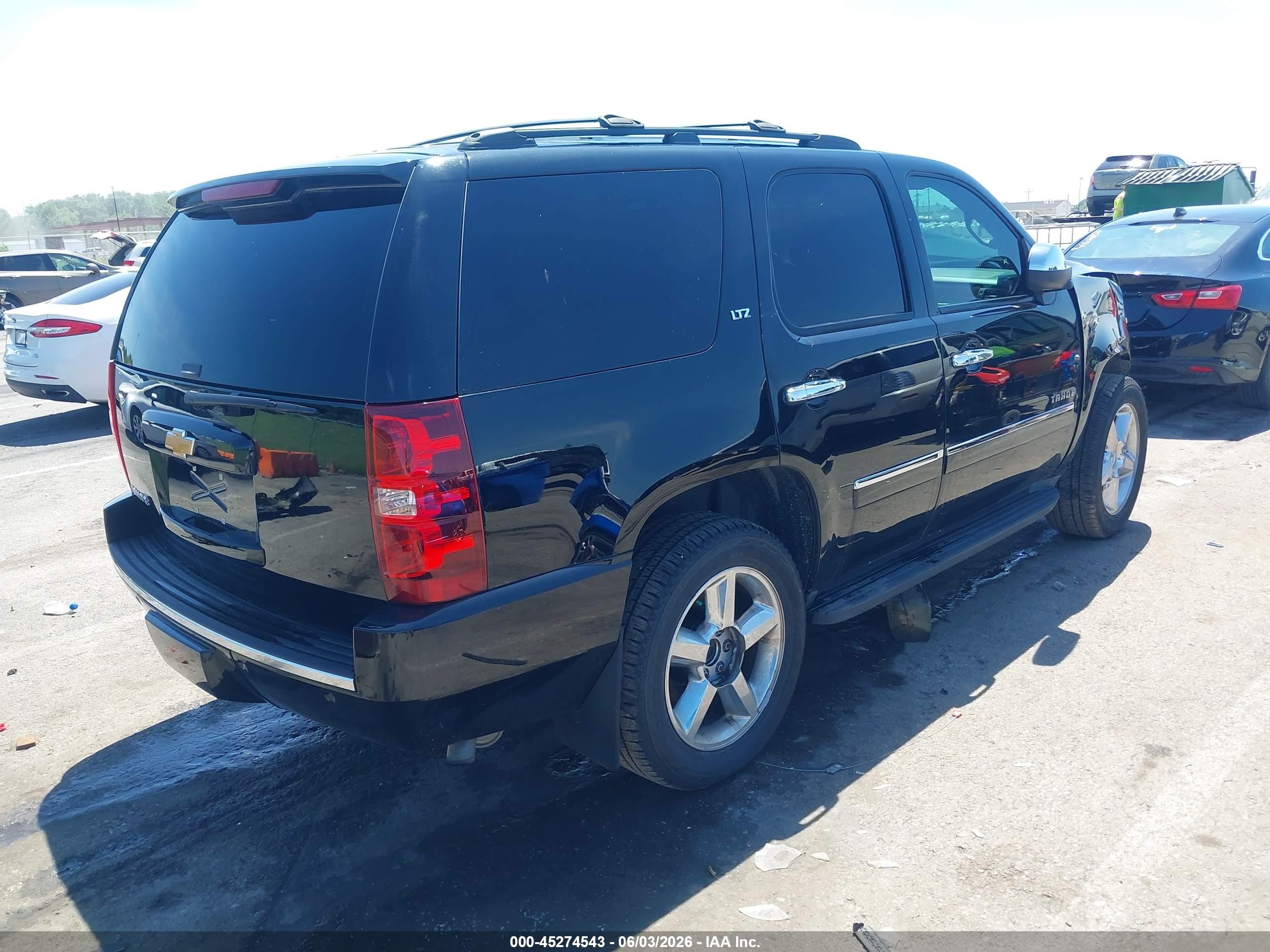 2014 Chevrolet Tahoe Ltz Black vin: 1GNSKCE03ER123766