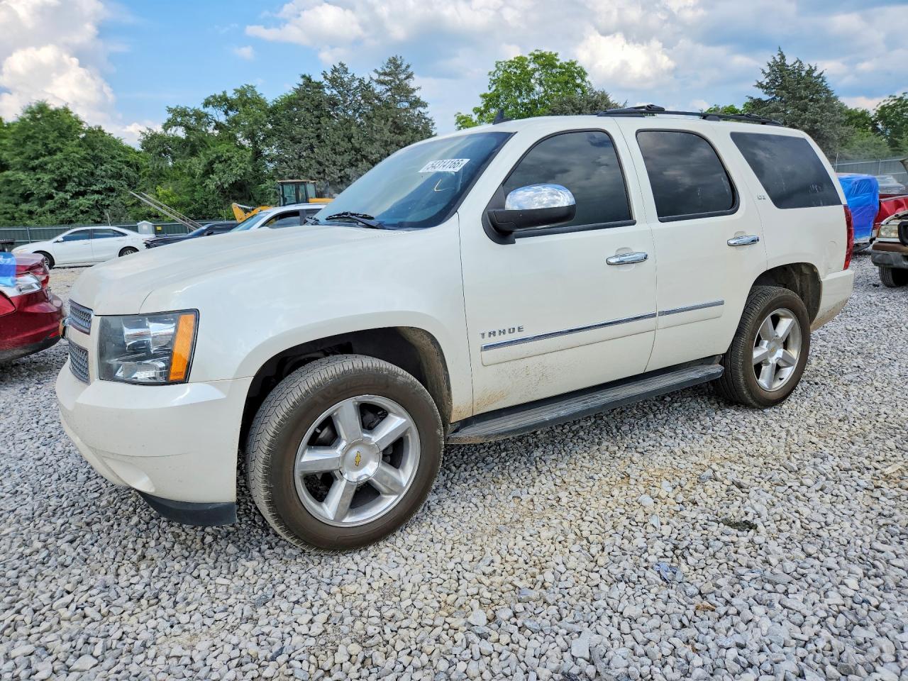 2014 Chevrolet Tahoe K1500 Ltz White vin: 1GNSKCE05ER188876