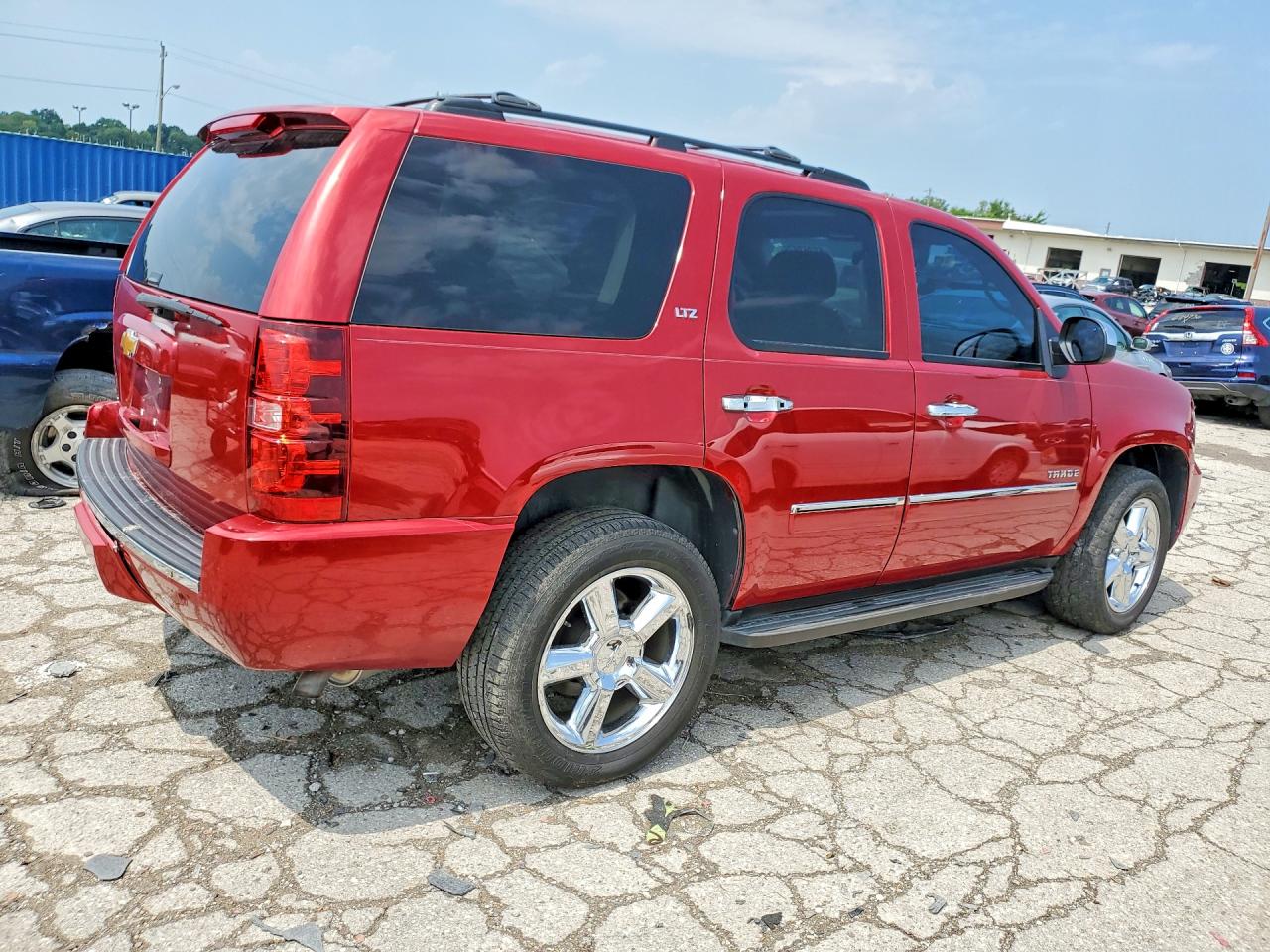 2014 Chevrolet Tahoe K1500 Ltz Red vin: 1GNSKCE06ER158771