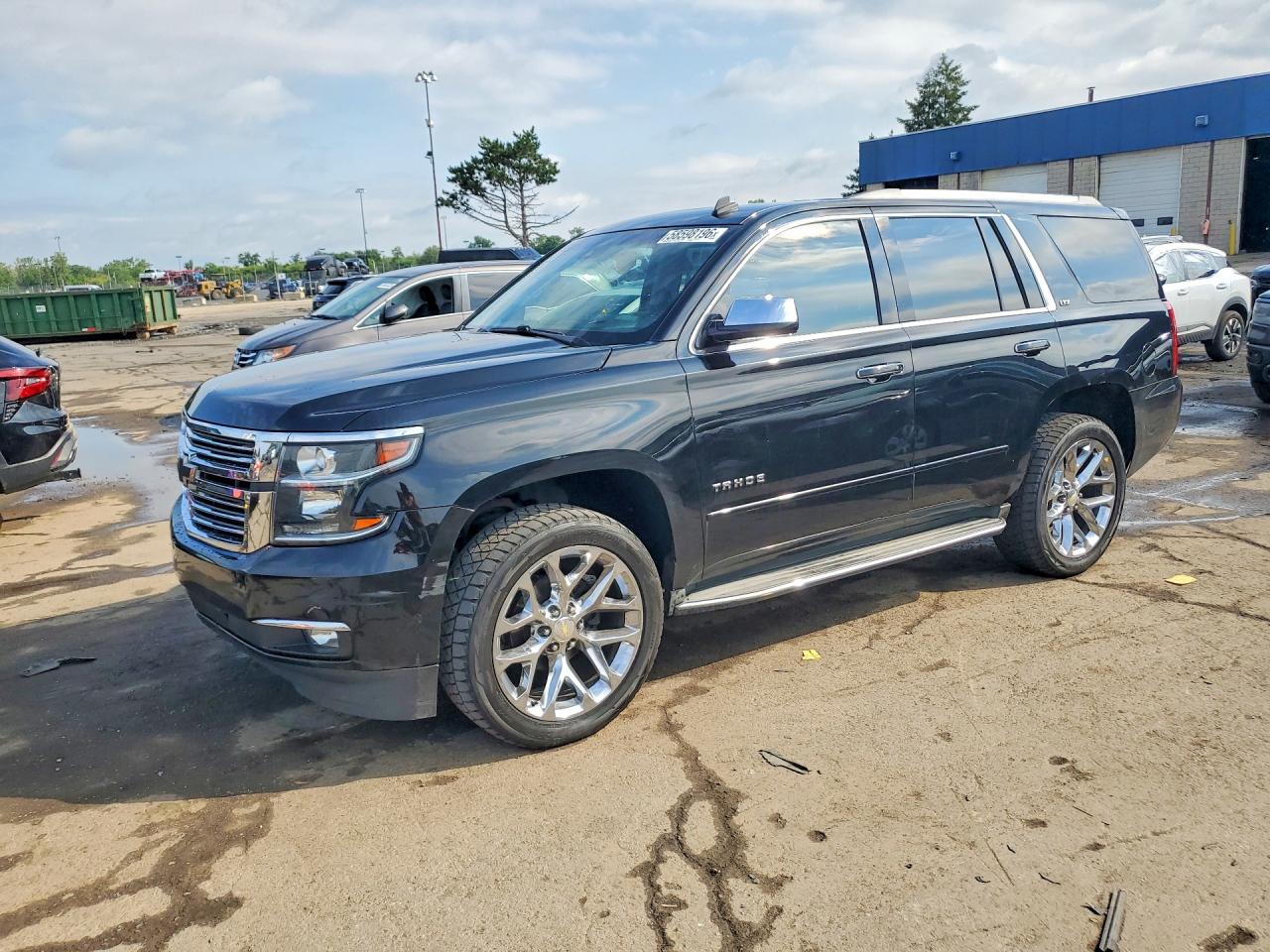 2015 Chevrolet Tahoe K1500 Ltz Black vin: 1GNSKCKC0FR104785
