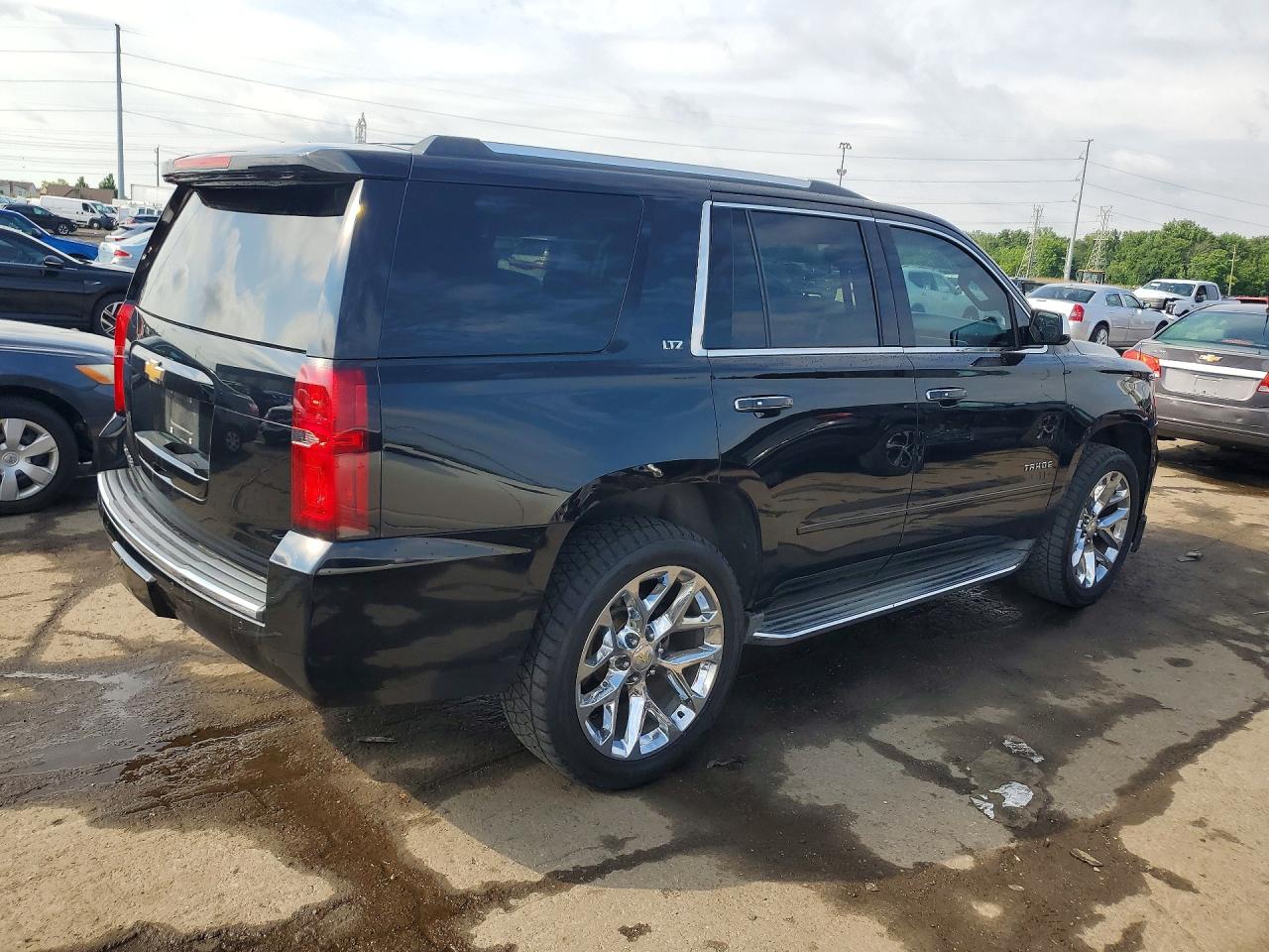 2015 Chevrolet Tahoe K1500 Ltz Black vin: 1GNSKCKC0FR104785