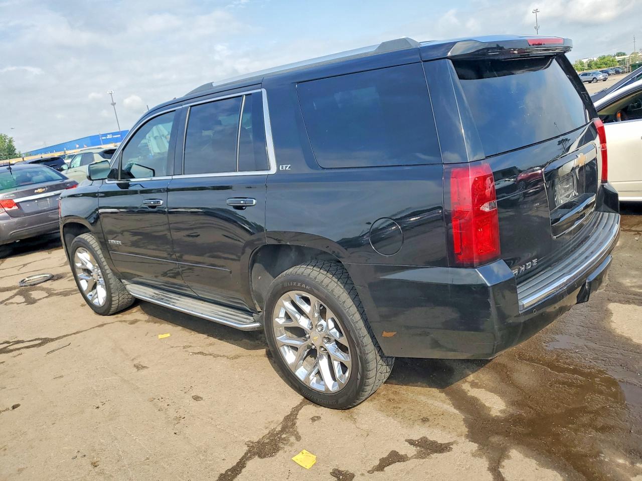 2015 Chevrolet Tahoe K1500 Ltz Black vin: 1GNSKCKC0FR104785