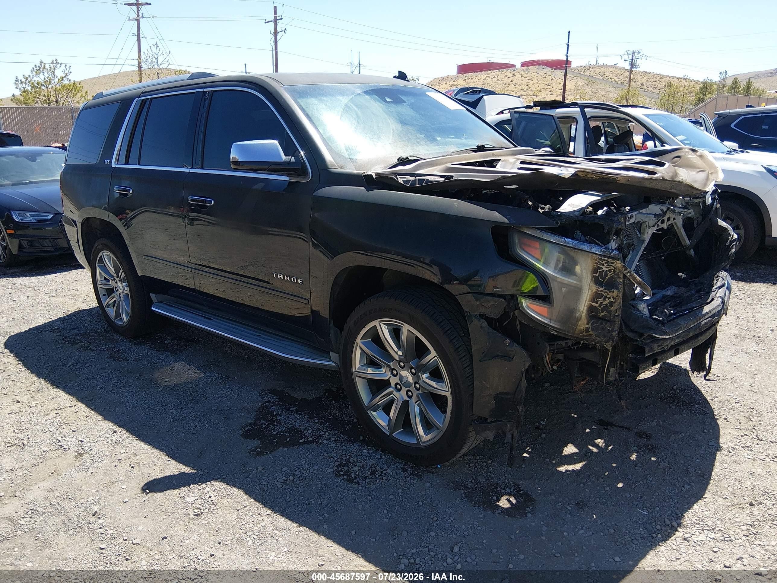 2015 Chevrolet Tahoe Ltz Черный vin: 1GNSKCKC0FR169880