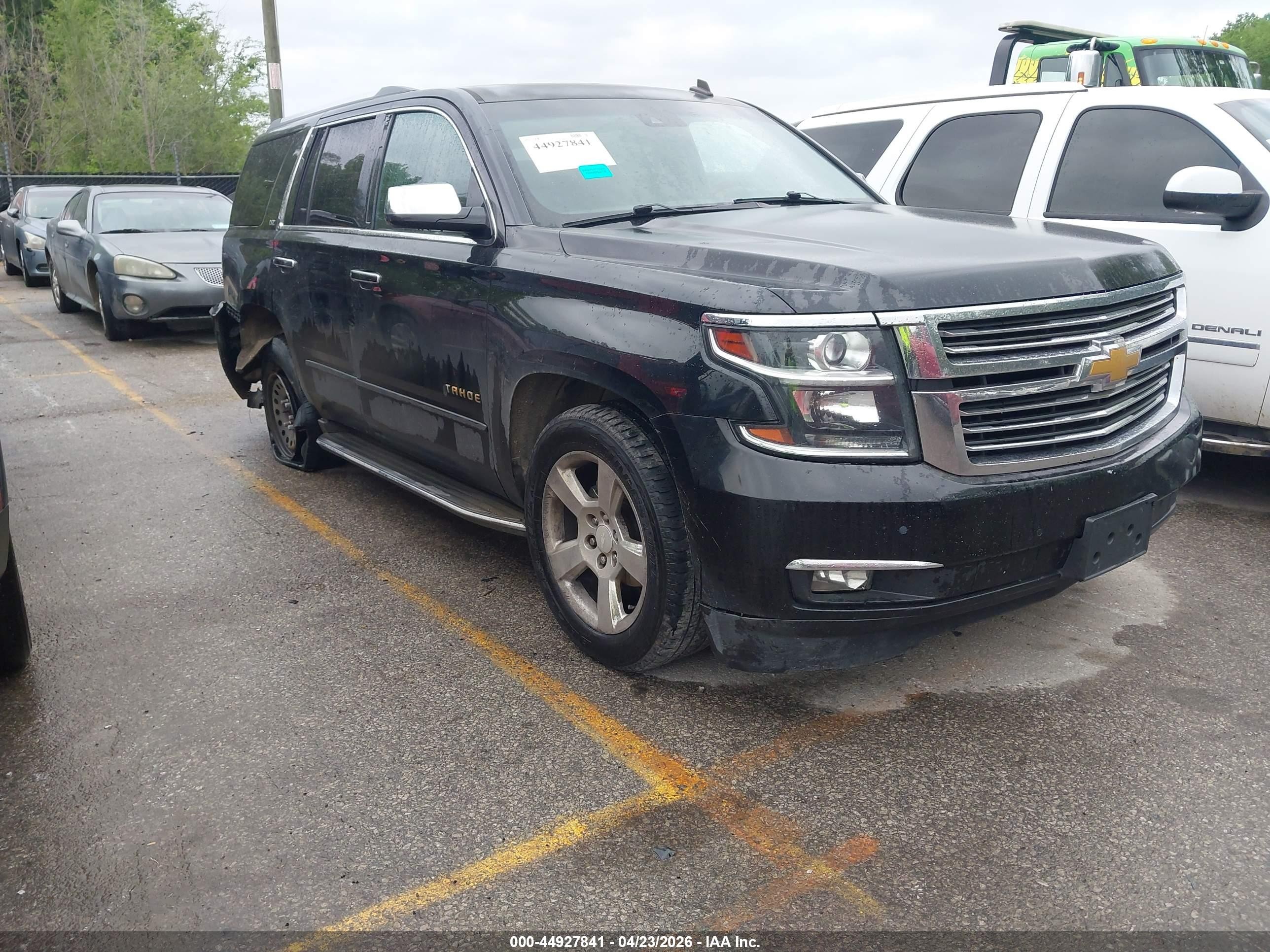 2015 Chevrolet Tahoe Ltz Black vin: 1GNSKCKC0FR201257