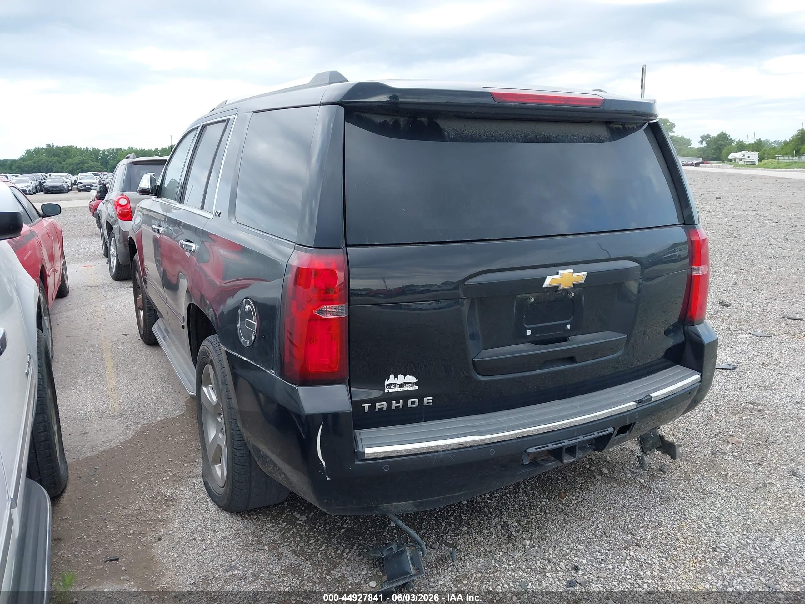 2015 Chevrolet Tahoe Ltz Black vin: 1GNSKCKC0FR201257
