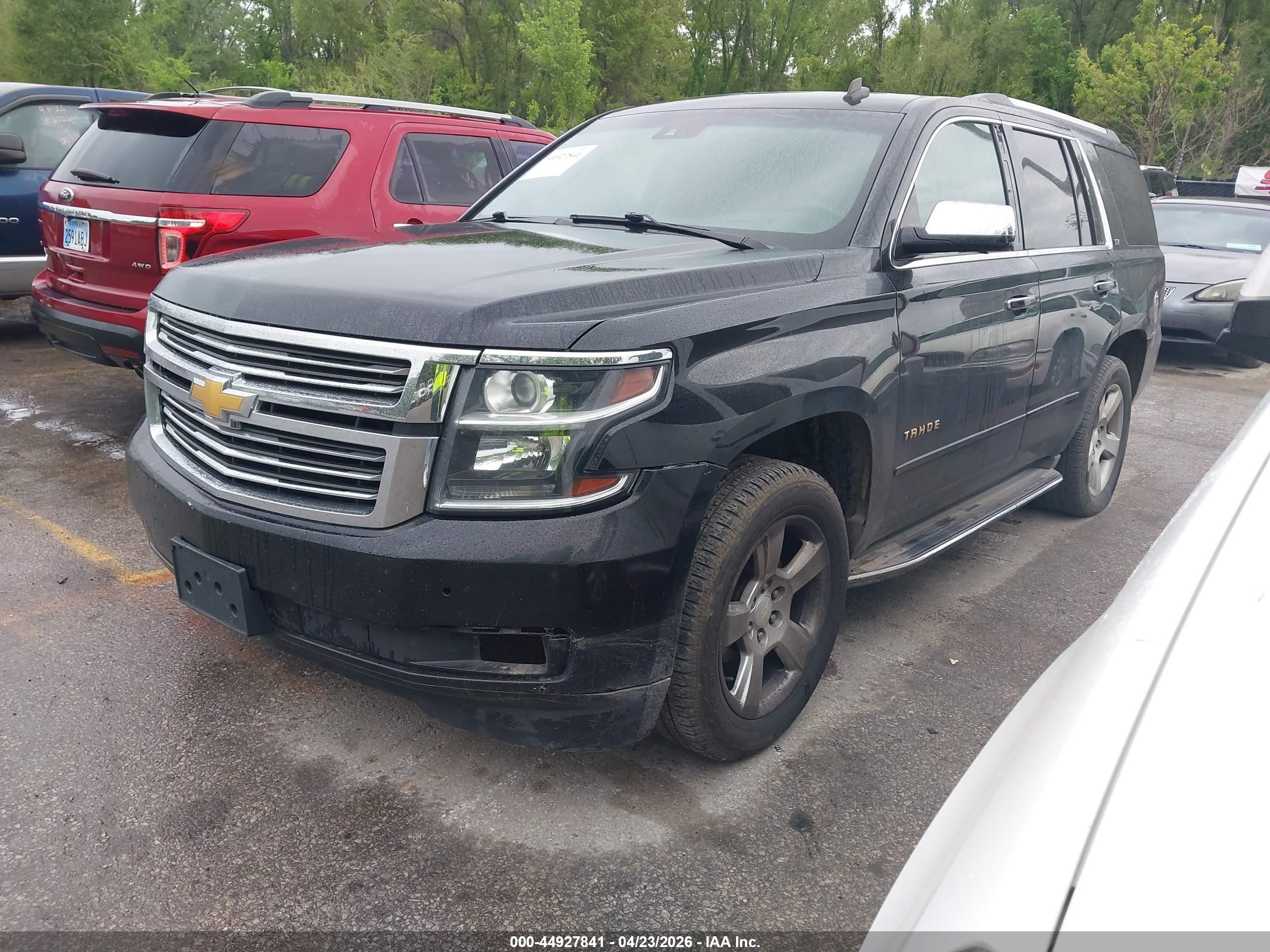 2015 Chevrolet Tahoe Ltz Black vin: 1GNSKCKC0FR201257