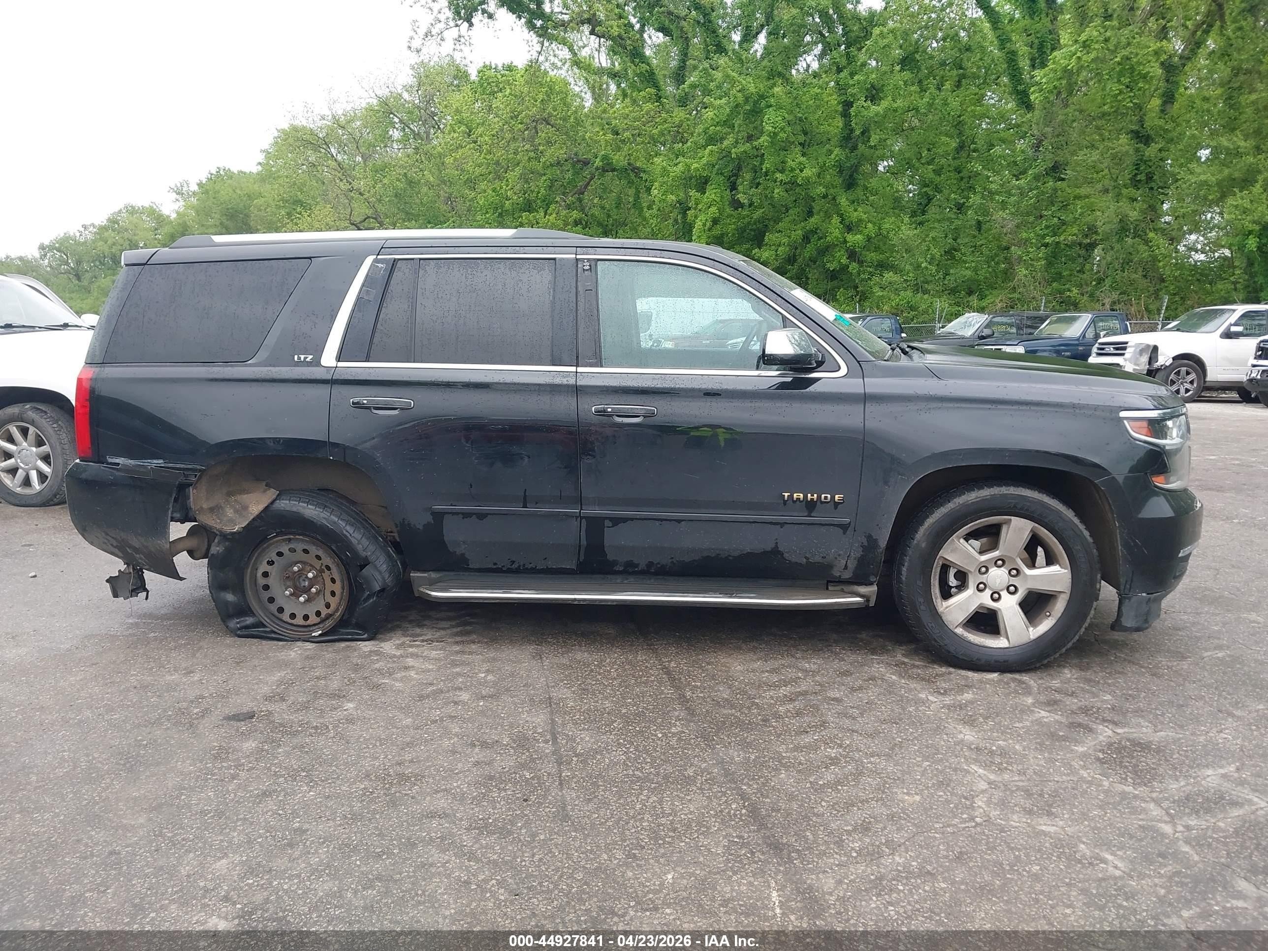 2015 Chevrolet Tahoe Ltz Black vin: 1GNSKCKC0FR201257